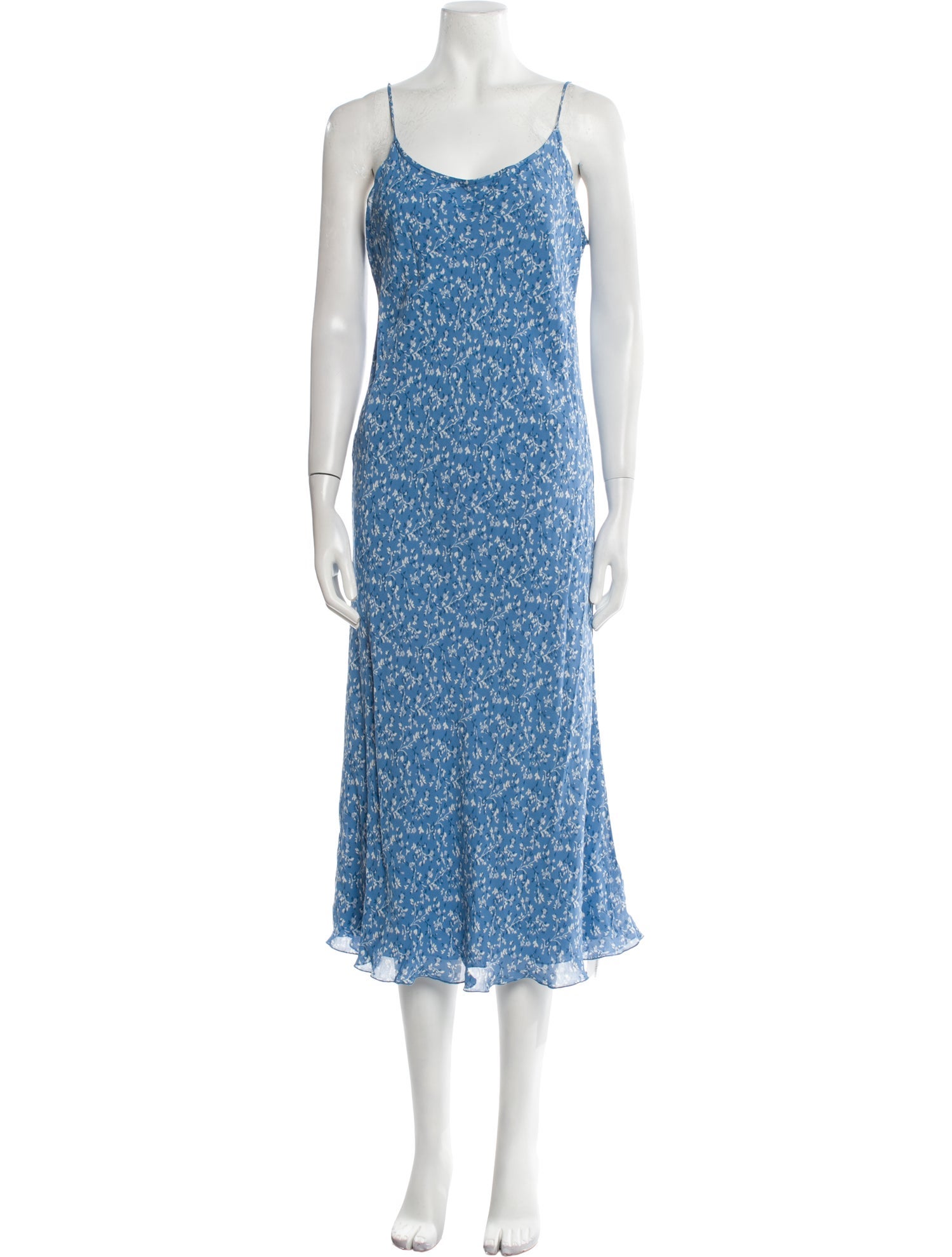 Reformation Floral Print Midi Length Dress