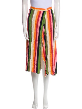 Reformation Striped Midi Length Skirt