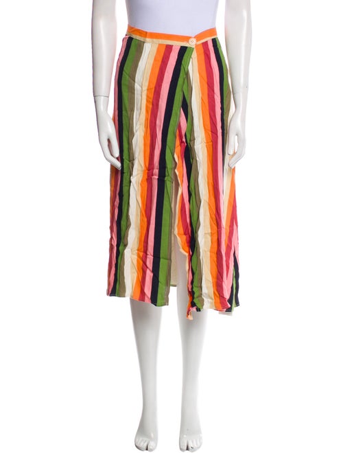 Reformation Striped Midi Length Skirt