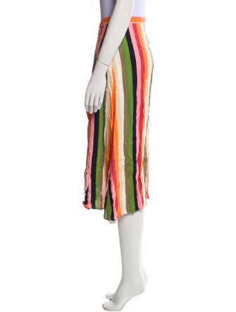 Reformation Striped Midi Length Skirt