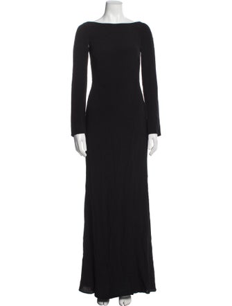 Reformation Bateau Neckline Long Dress