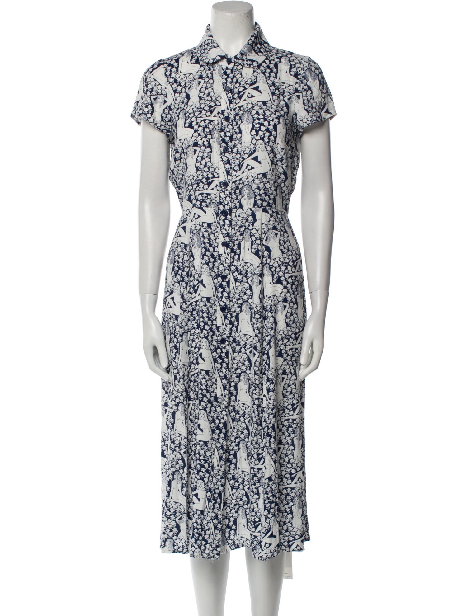 Reformation Printed Long Dress