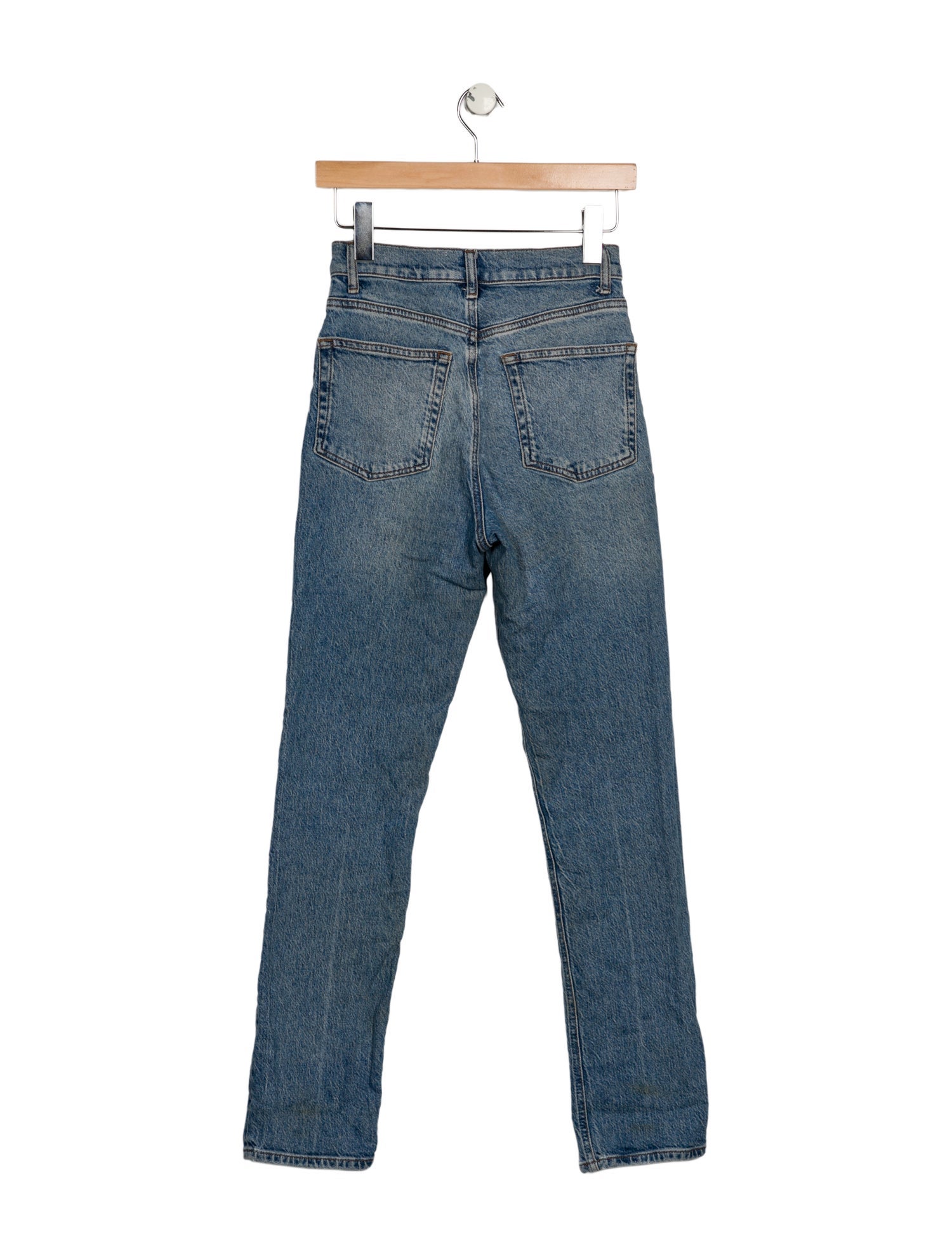 Reformation Mid-Rise Straight Leg Jeans