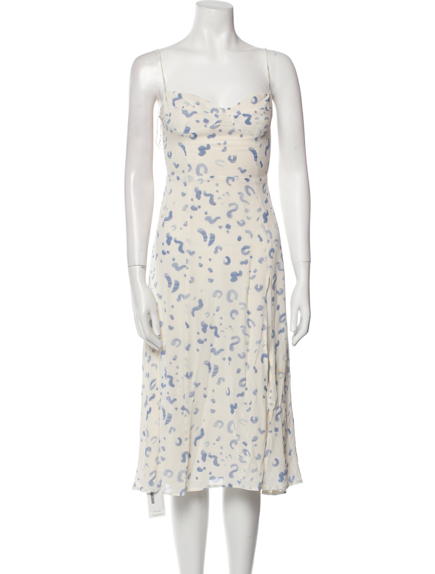 Reformation Floral Print Midi Length Dress