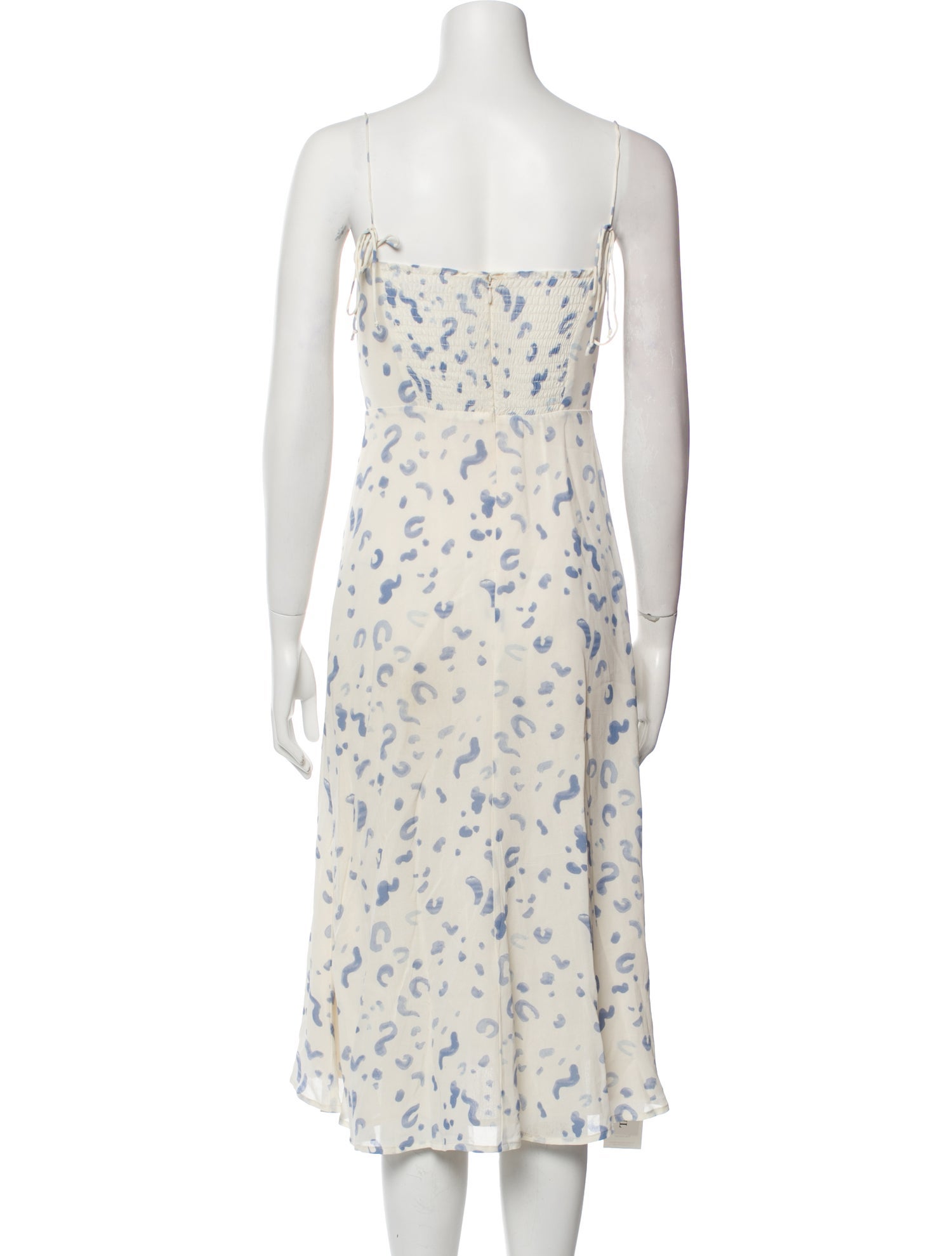 Reformation Floral Print Midi Length Dress