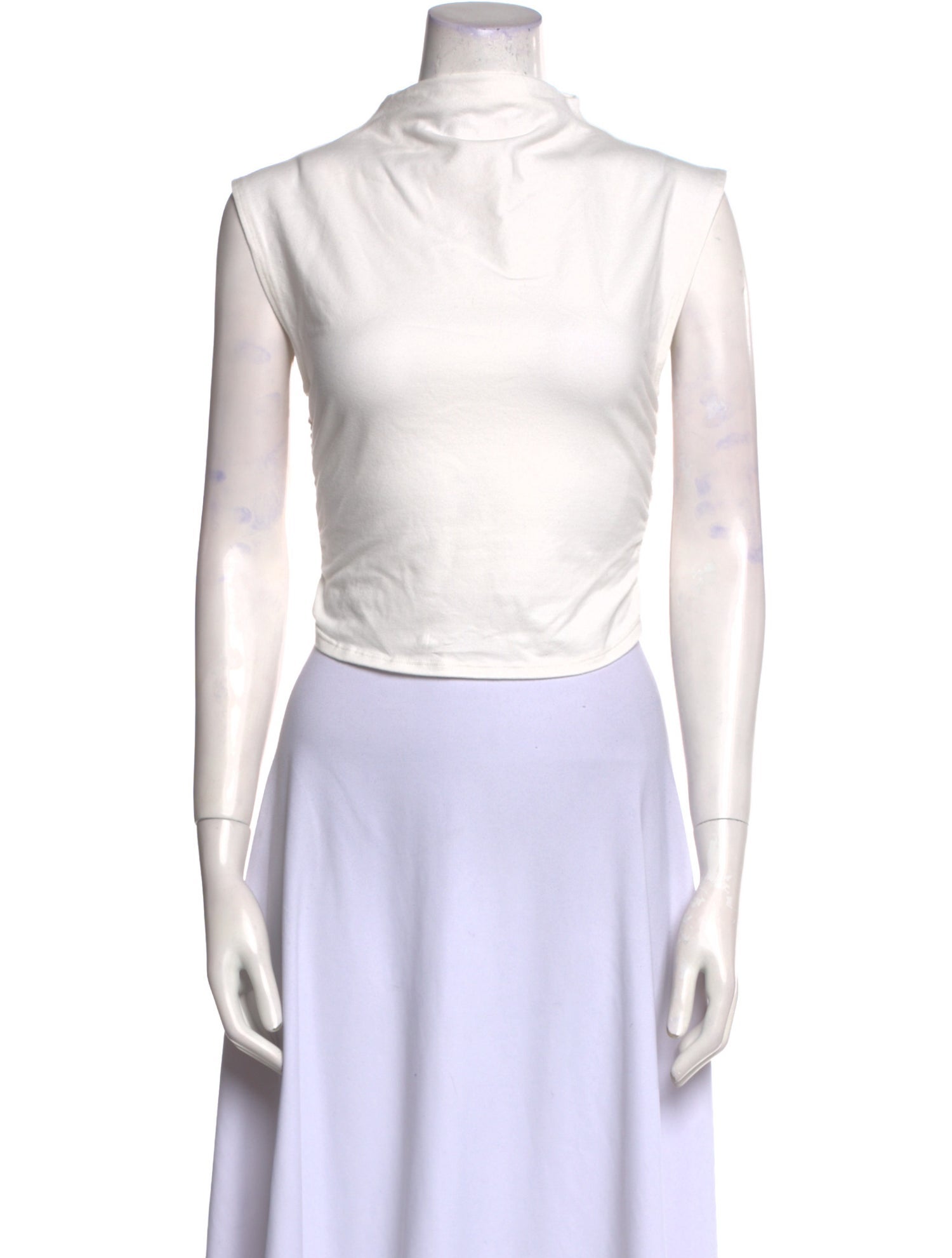 Reformation Turtleneck Sleeveless Crop Top