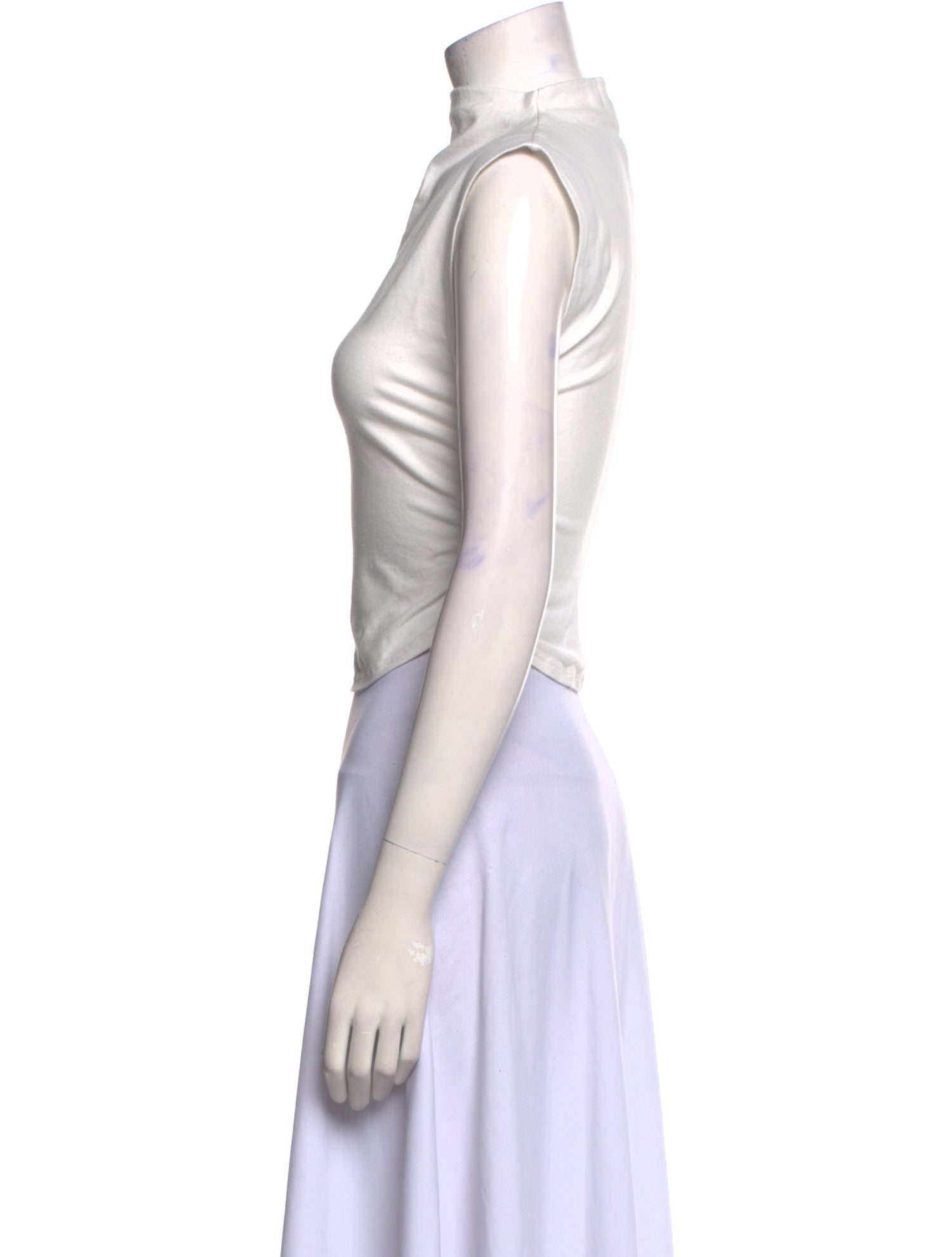 Reformation Turtleneck Sleeveless Crop Top
