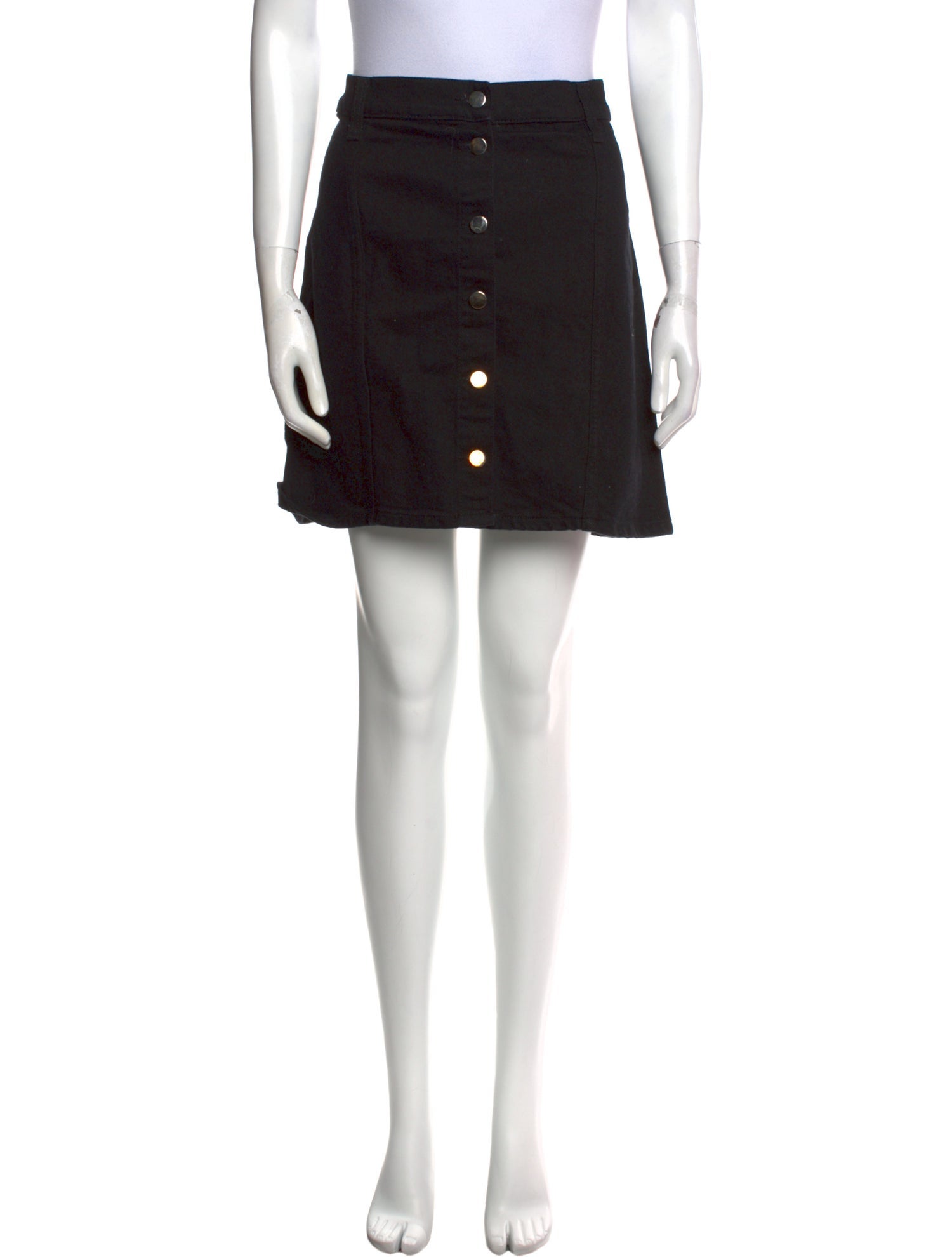 Reformation Raw-Edge Trim Mini Skirt