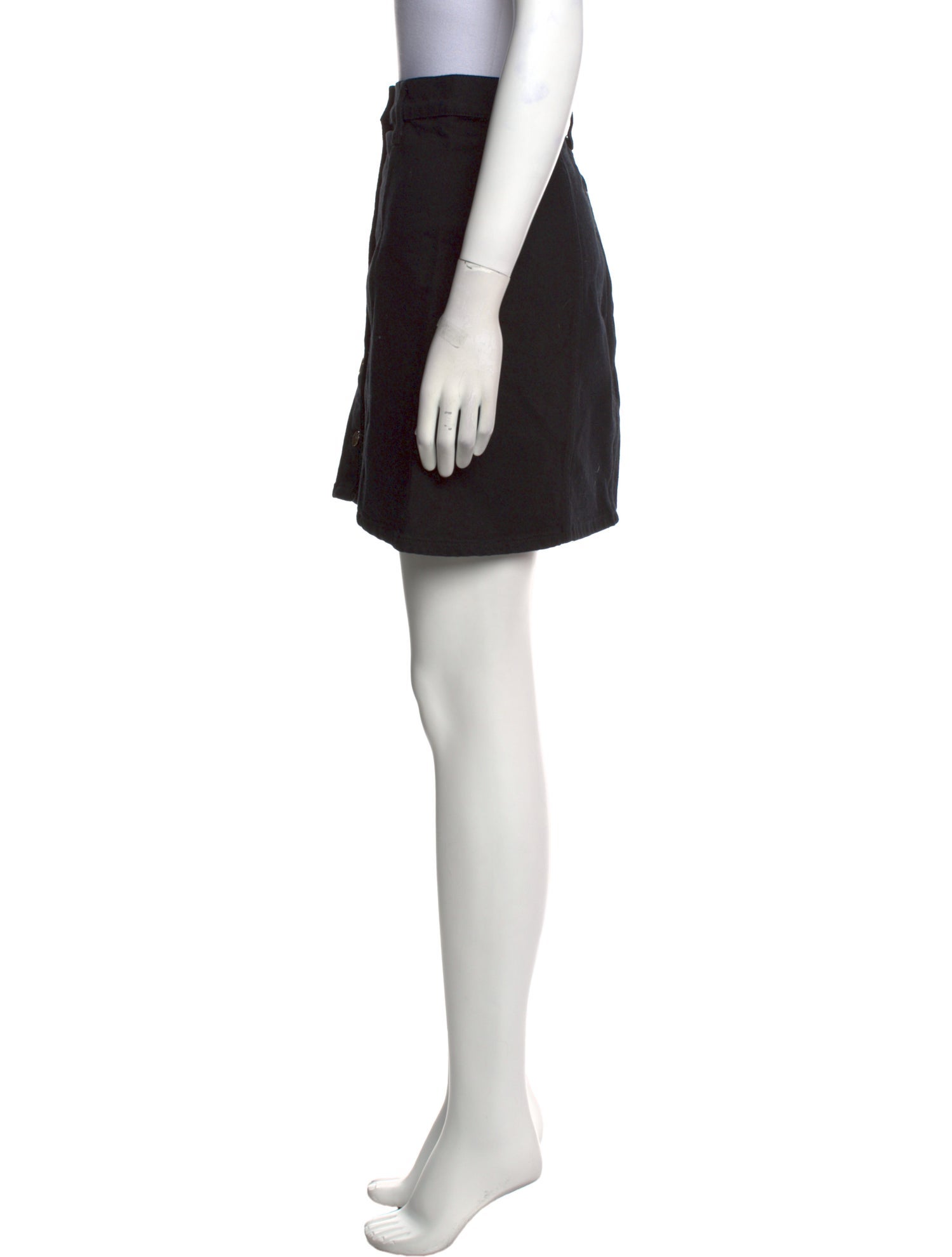 Reformation Raw-Edge Trim Mini Skirt