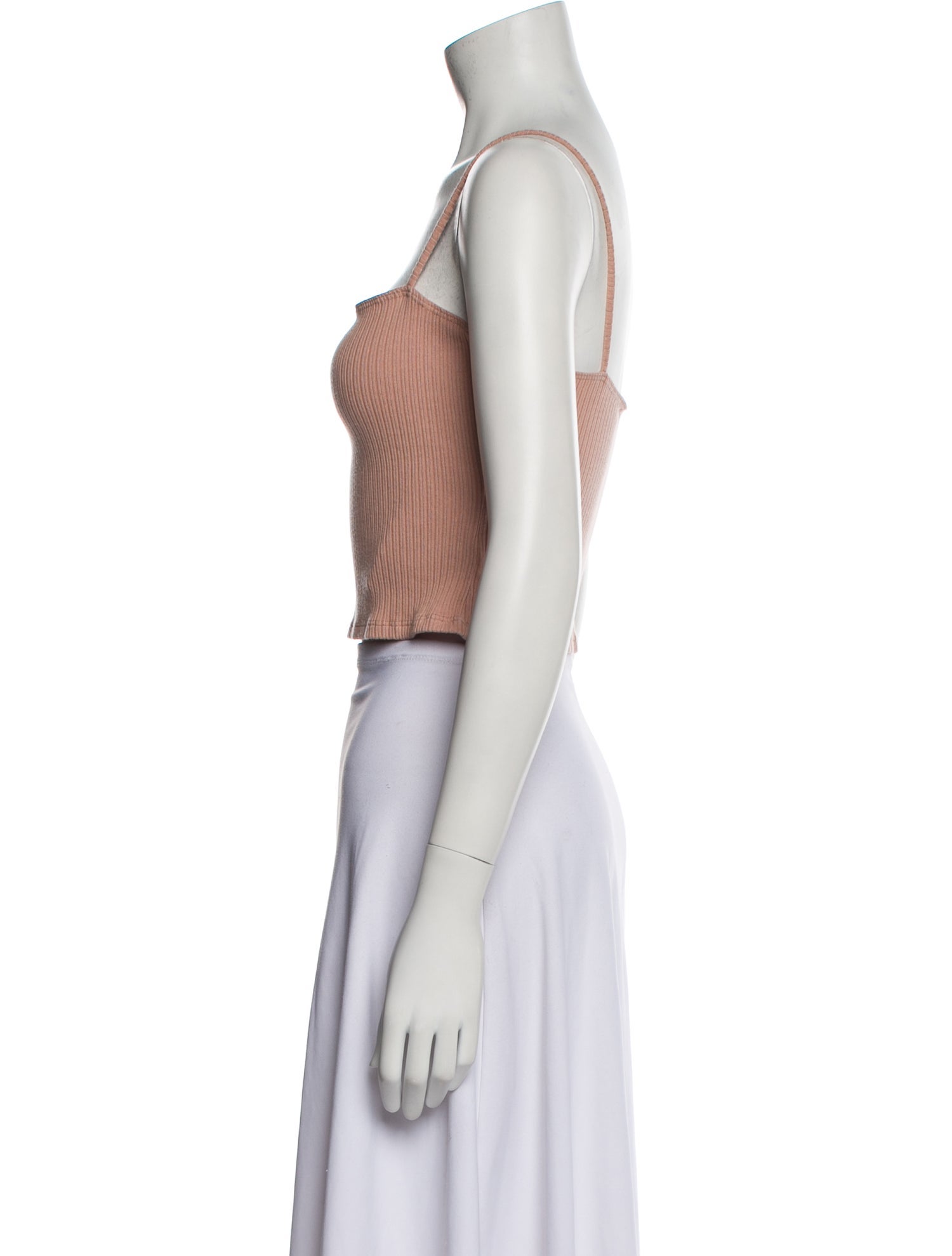 Reformation Linen Square Neckline Crop Top