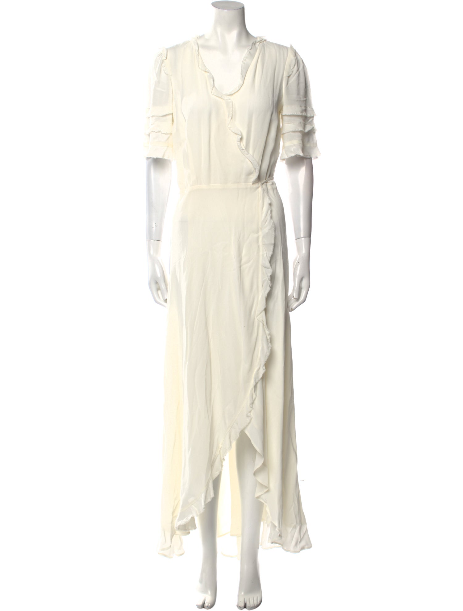 Reformation V-Neck Long Dress