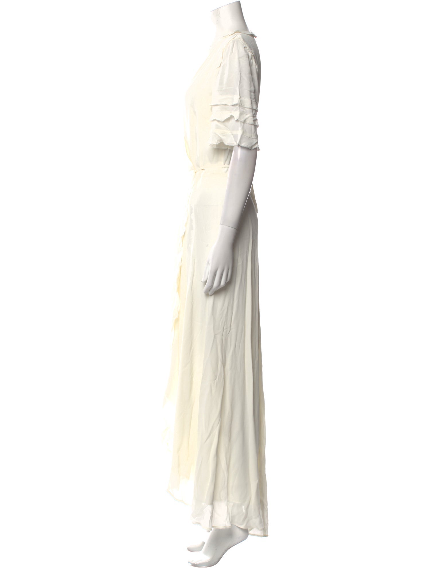 Reformation V-Neck Long Dress