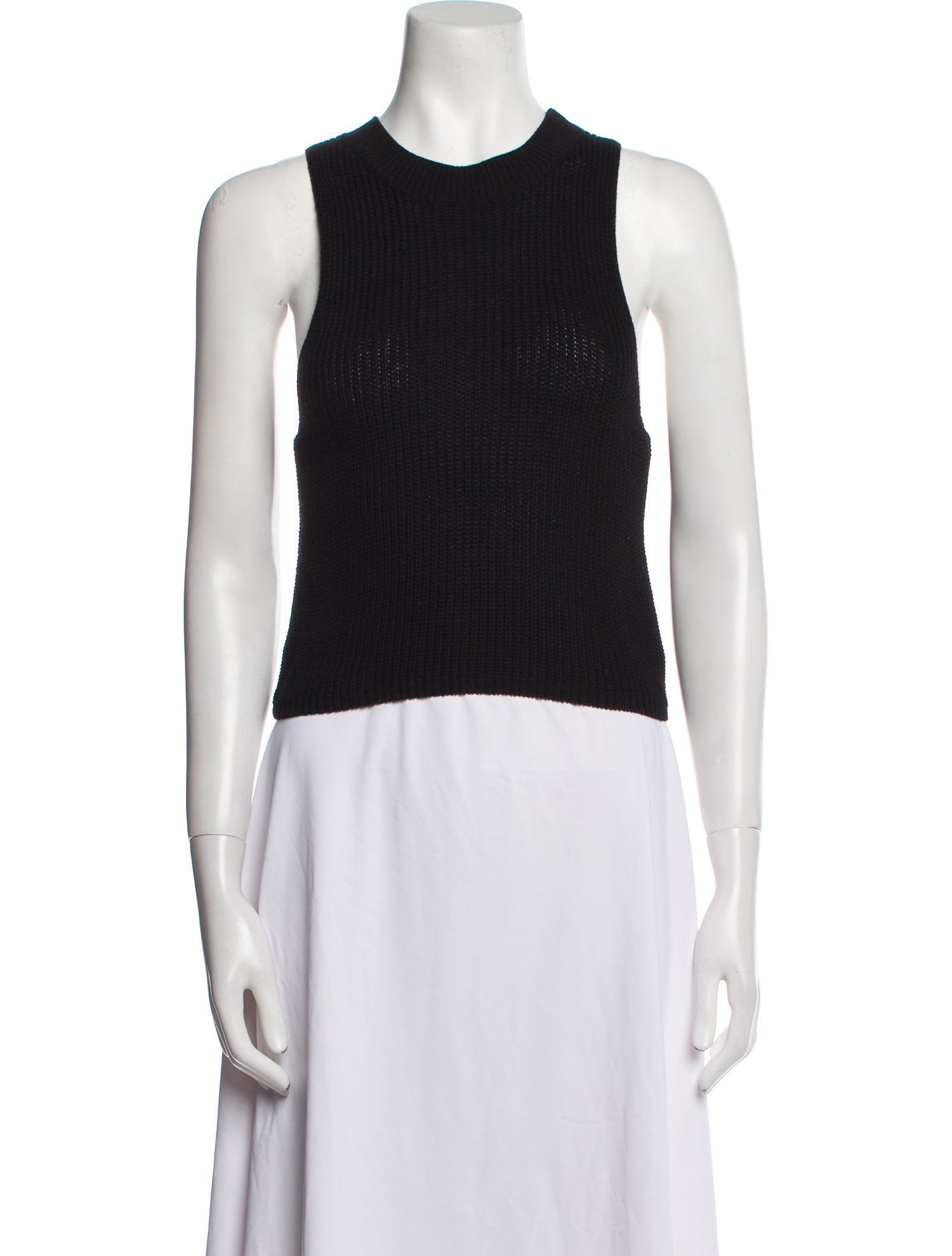 Reformation Crew Neck Sleeveless Crop Top