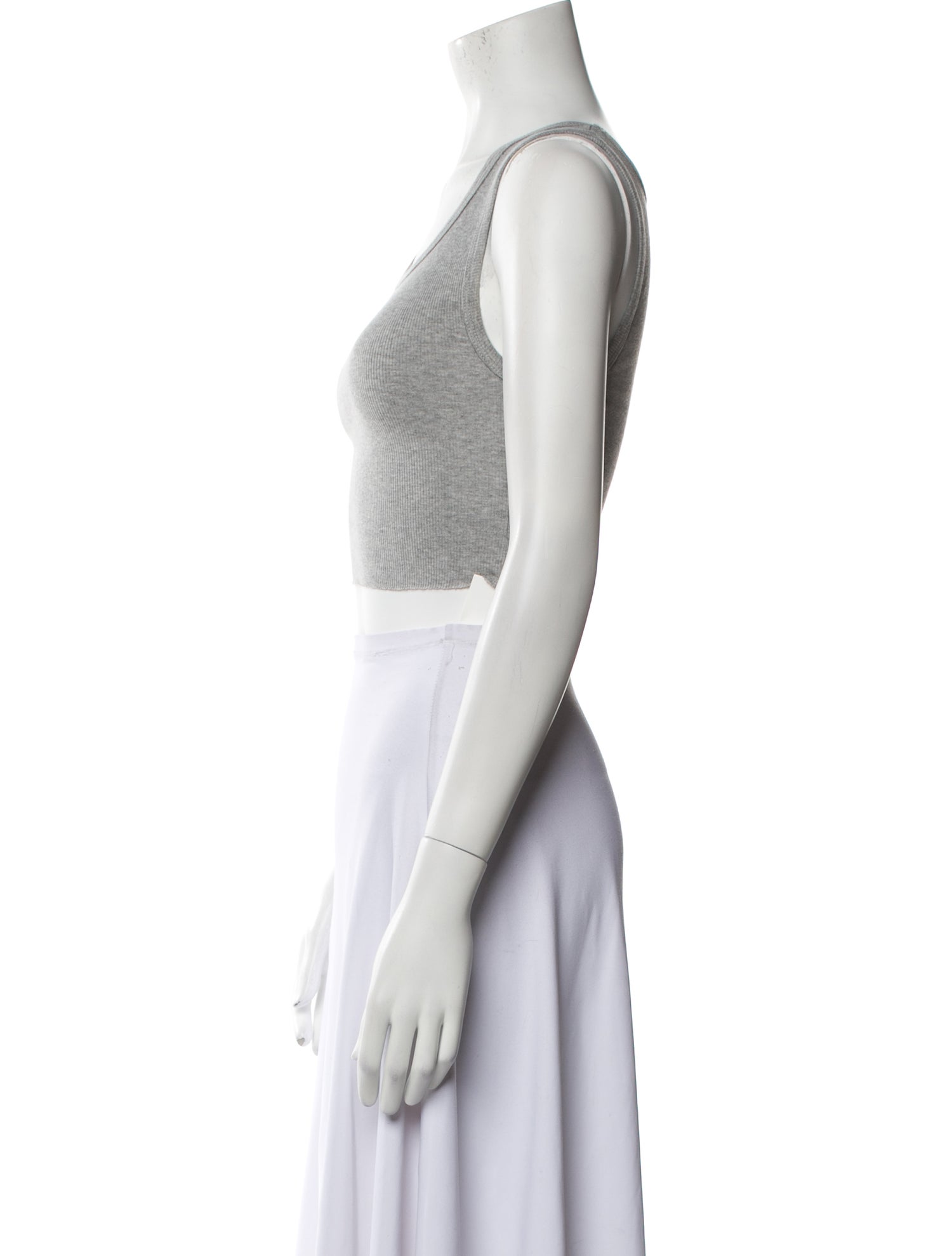 Reformation Scoop Neck Sleeveless Crop Top
