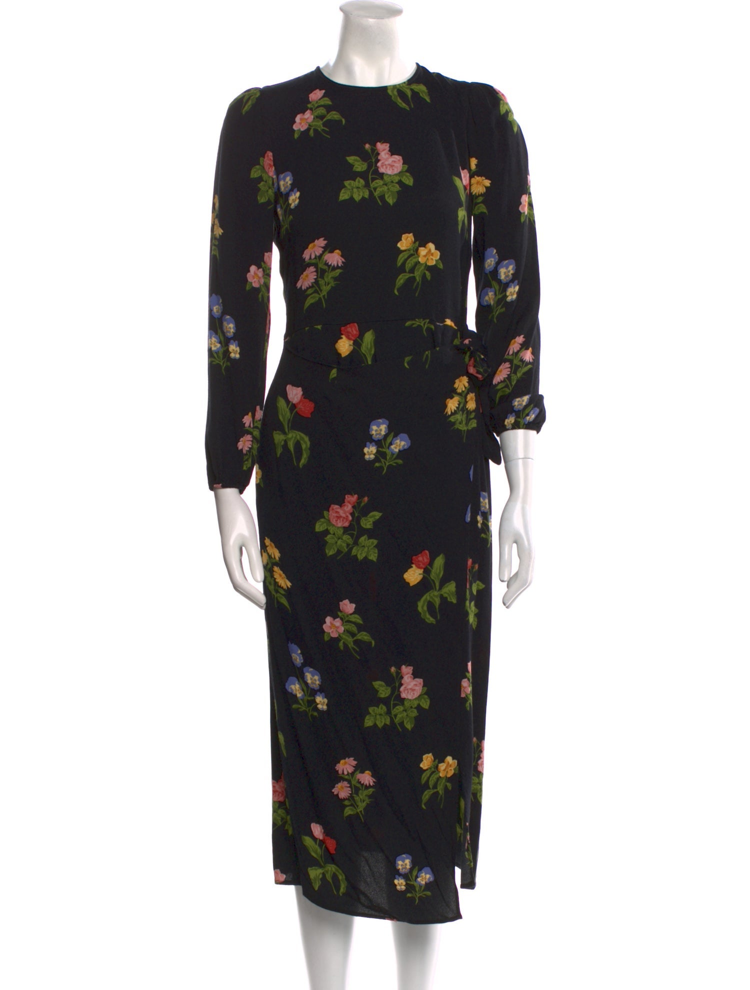 Reformation Floral Print Long Dress