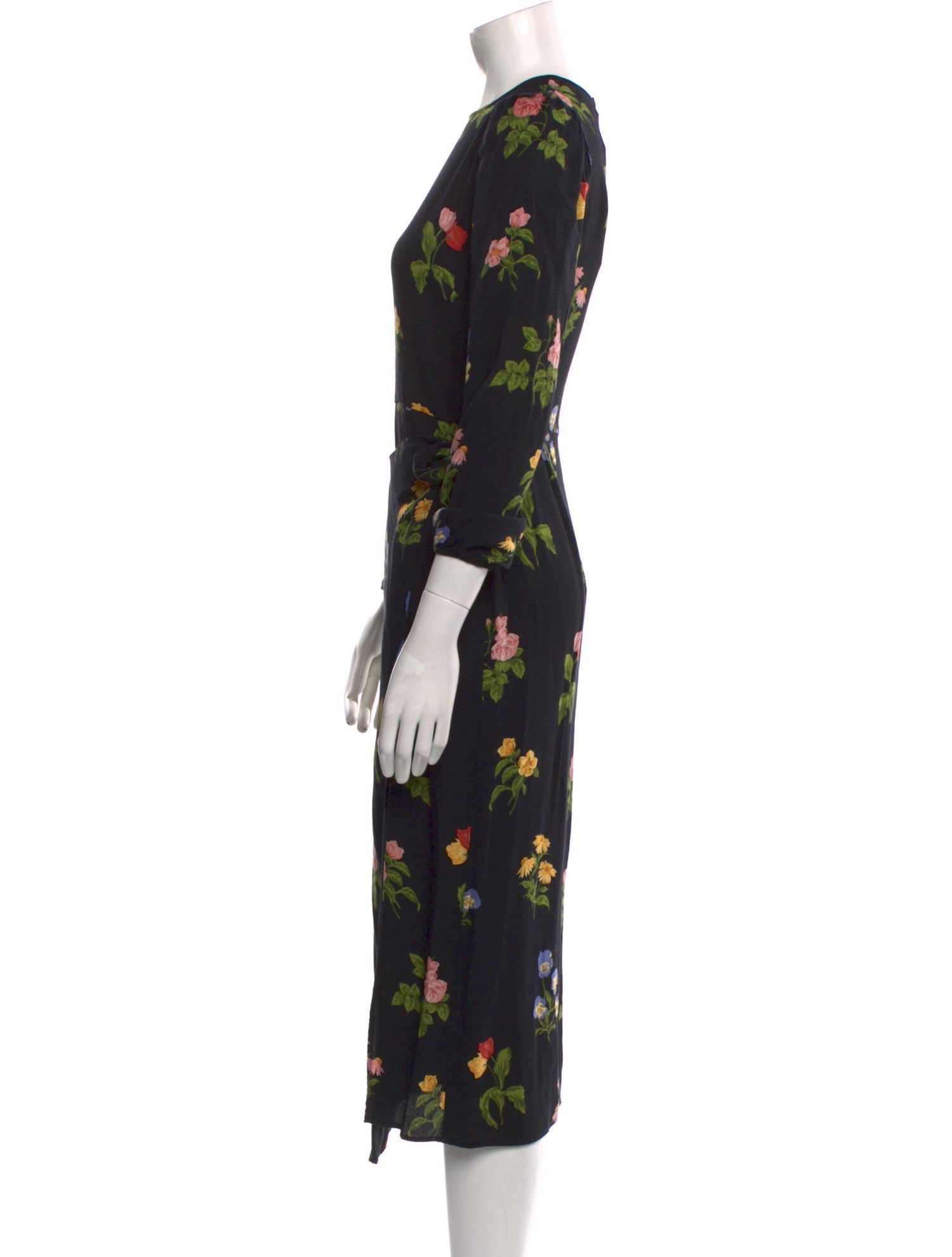 Reformation Floral Print Long Dress