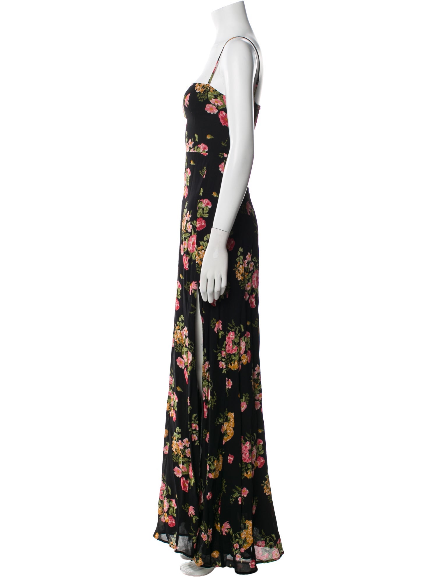 Reformation Floral Print Long Dress