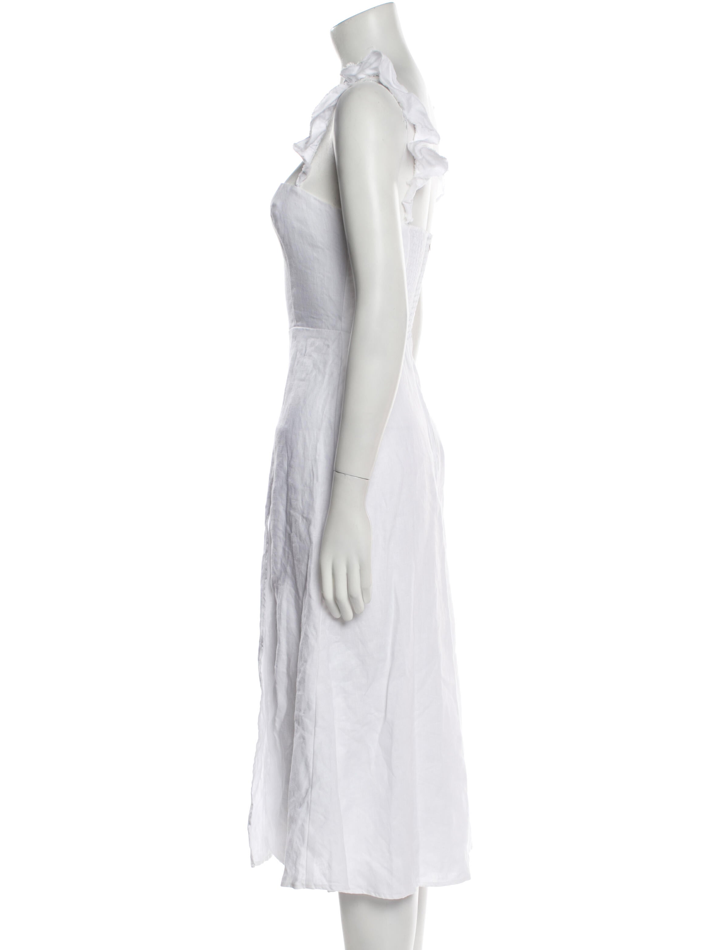 Reformation Linen Midi Length Dress