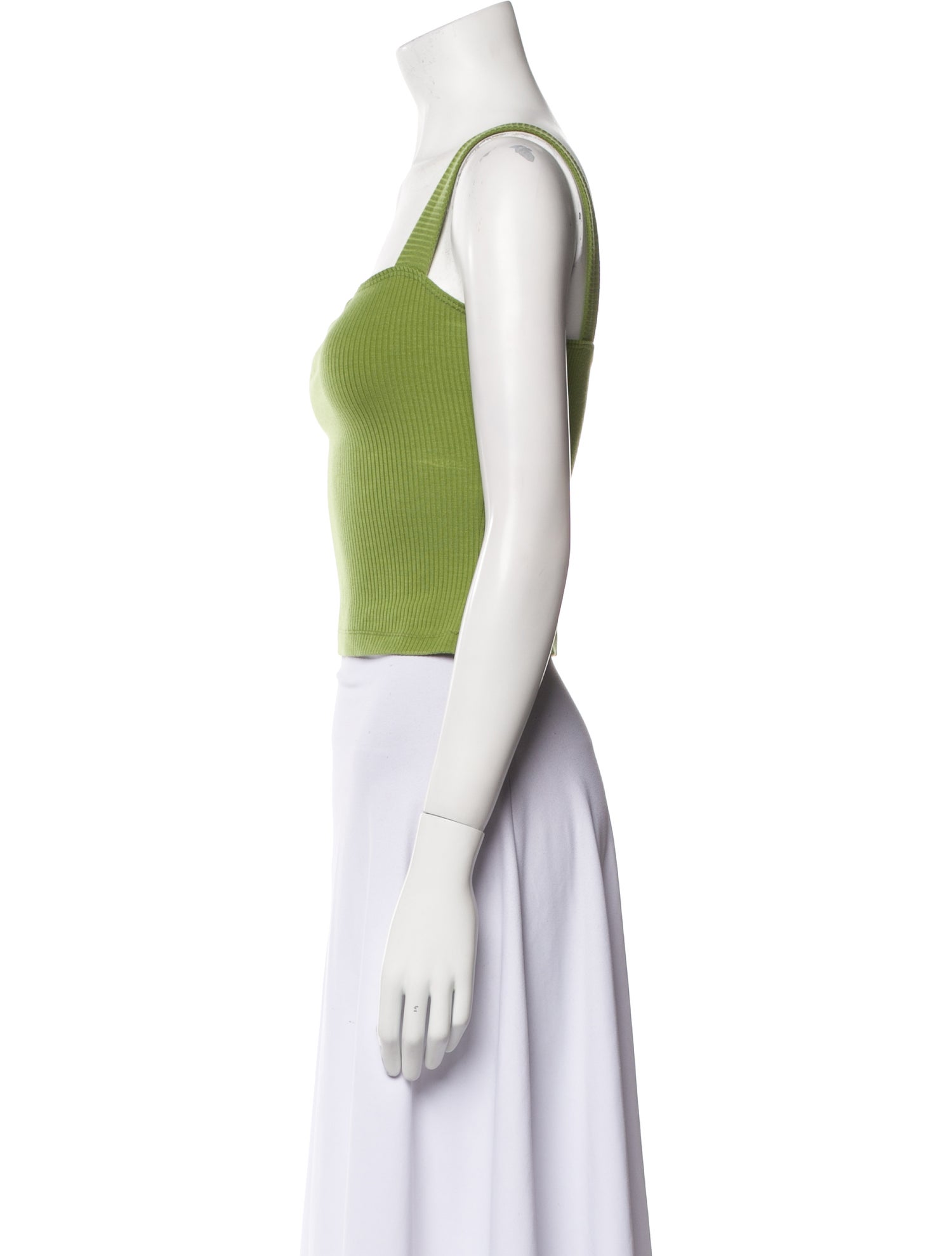 Reformation Square Neckline Sleeveless Crop Top