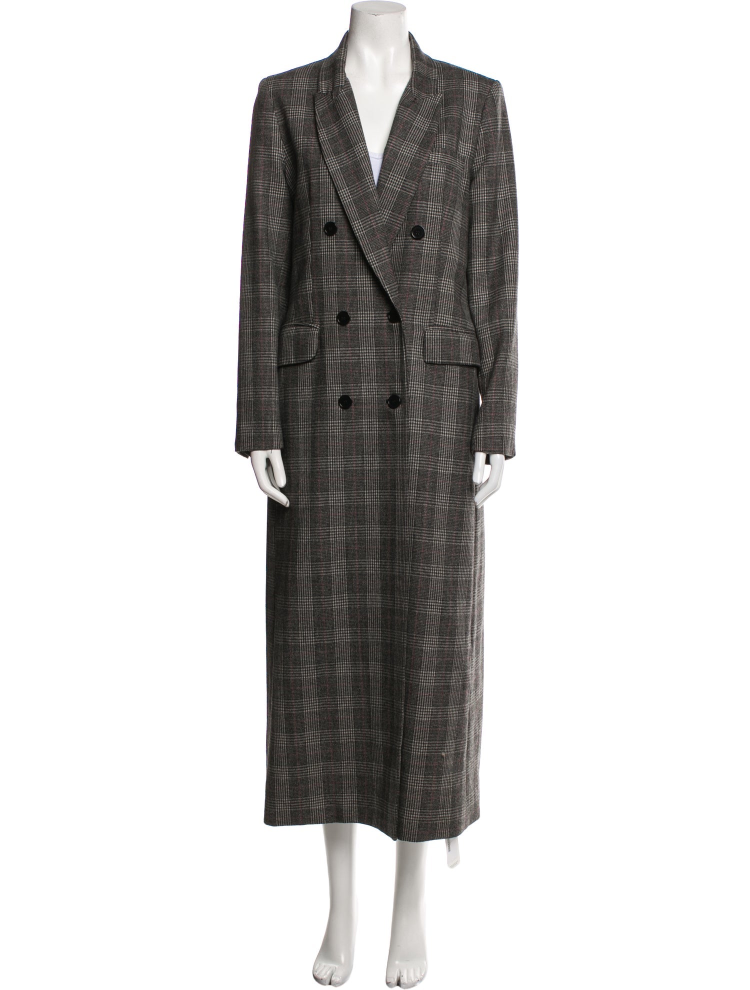 Reformation Plaid Print Coat