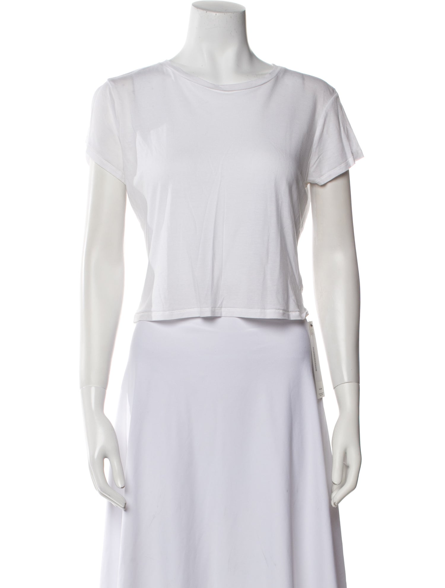 Reformation Crew Neck Short Sleeve Crop Top