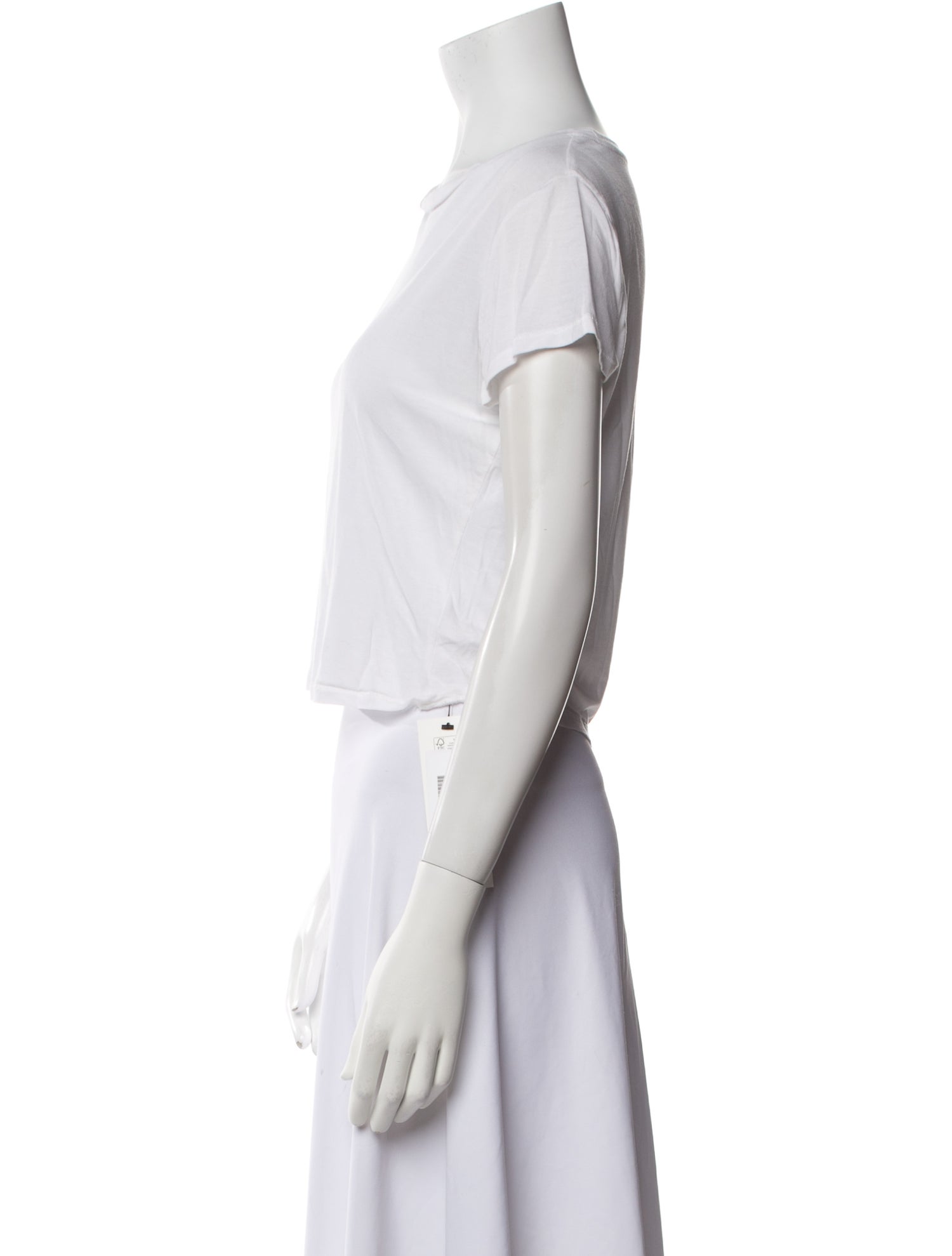 Reformation Crew Neck Short Sleeve Crop Top
