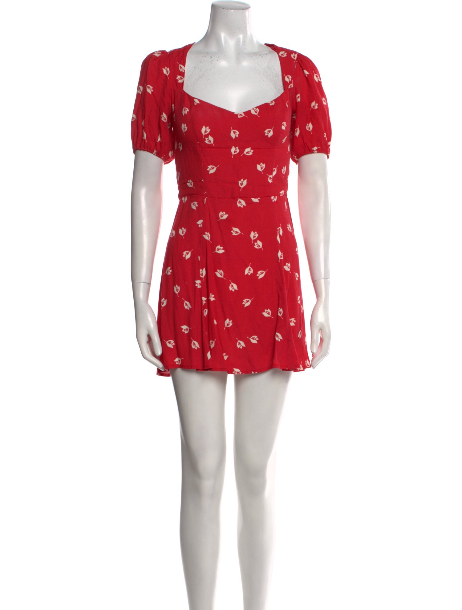 Reformation Floral Print Mini Dress