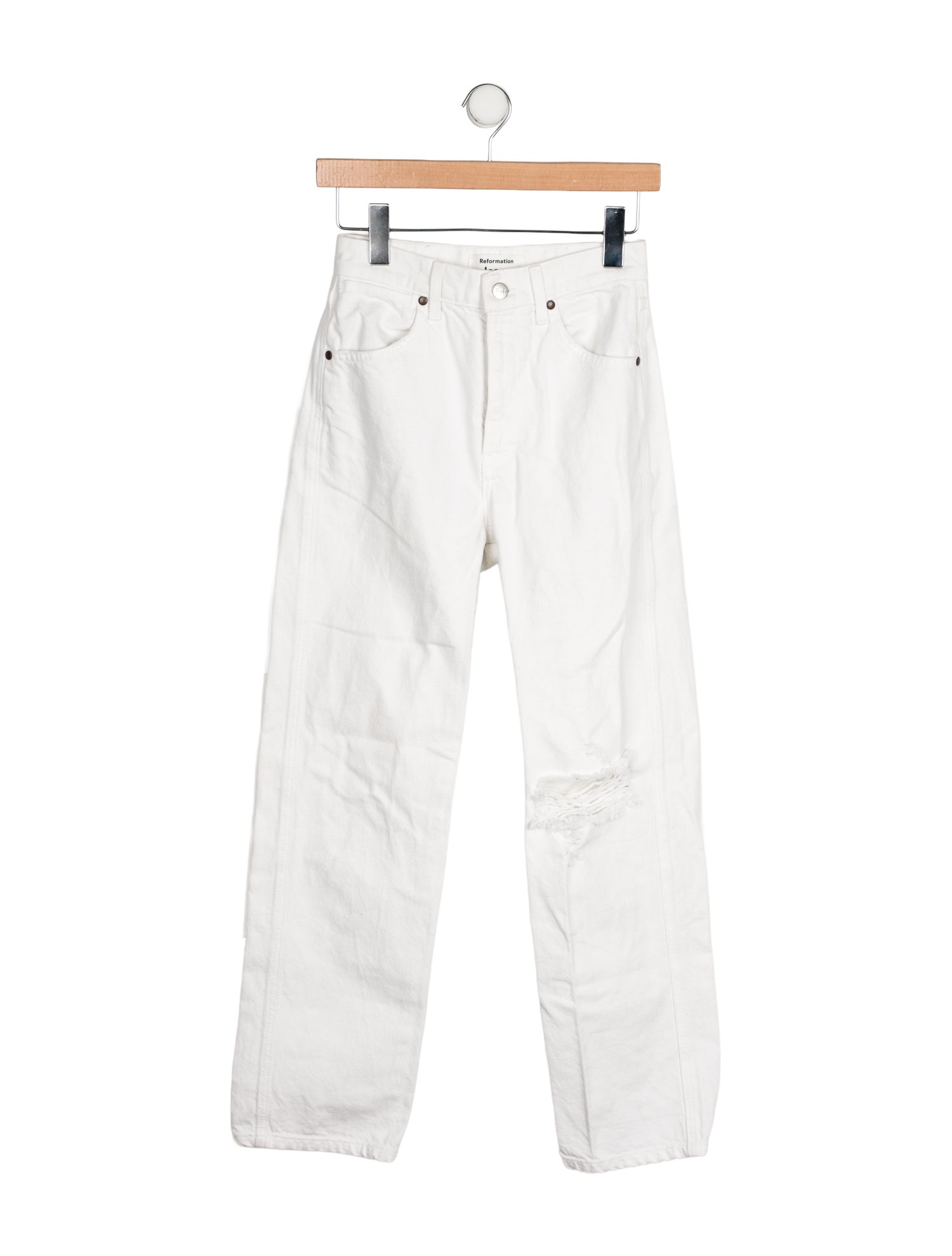 Reformation Mid-Rise Straight Leg Jeans