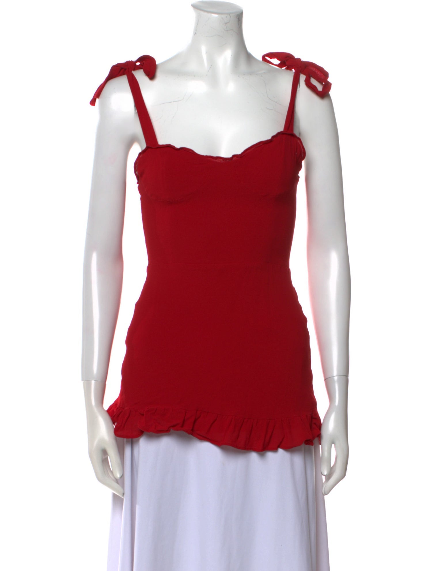 Reformation Square Neckline Sleeveless Top