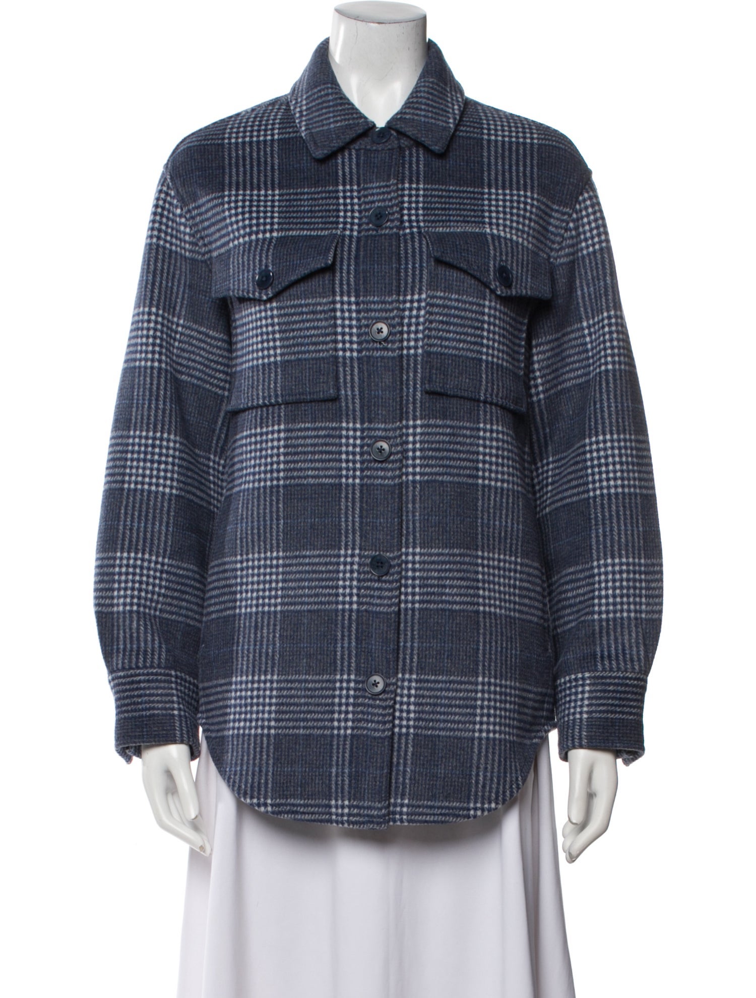 Reformation Plaid Print Coat