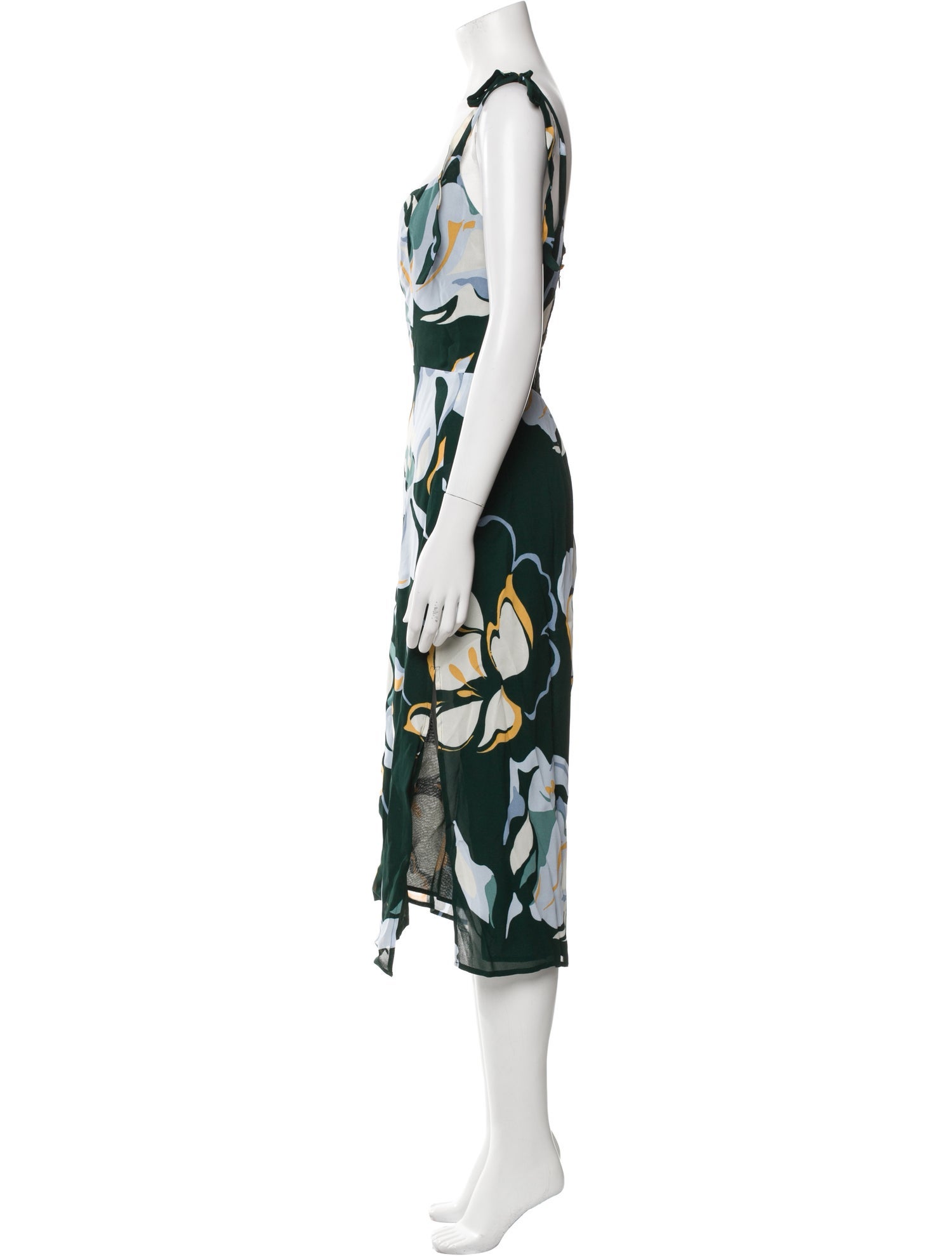Reformation Floral Print Knee-Length Dress