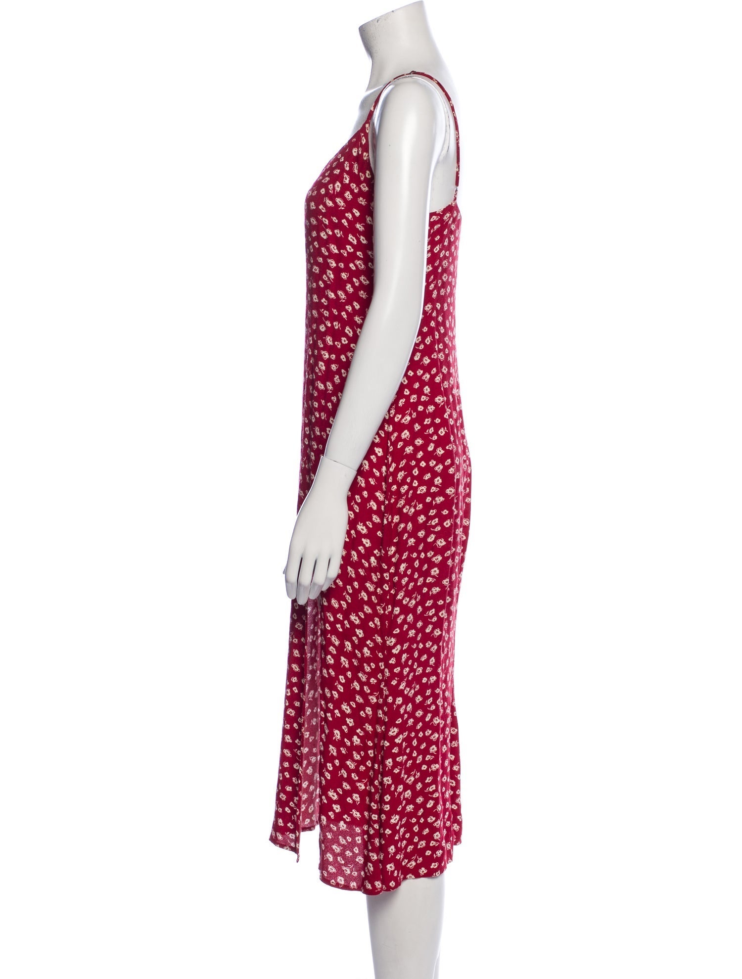 Reformation Floral Print Midi Length Dress