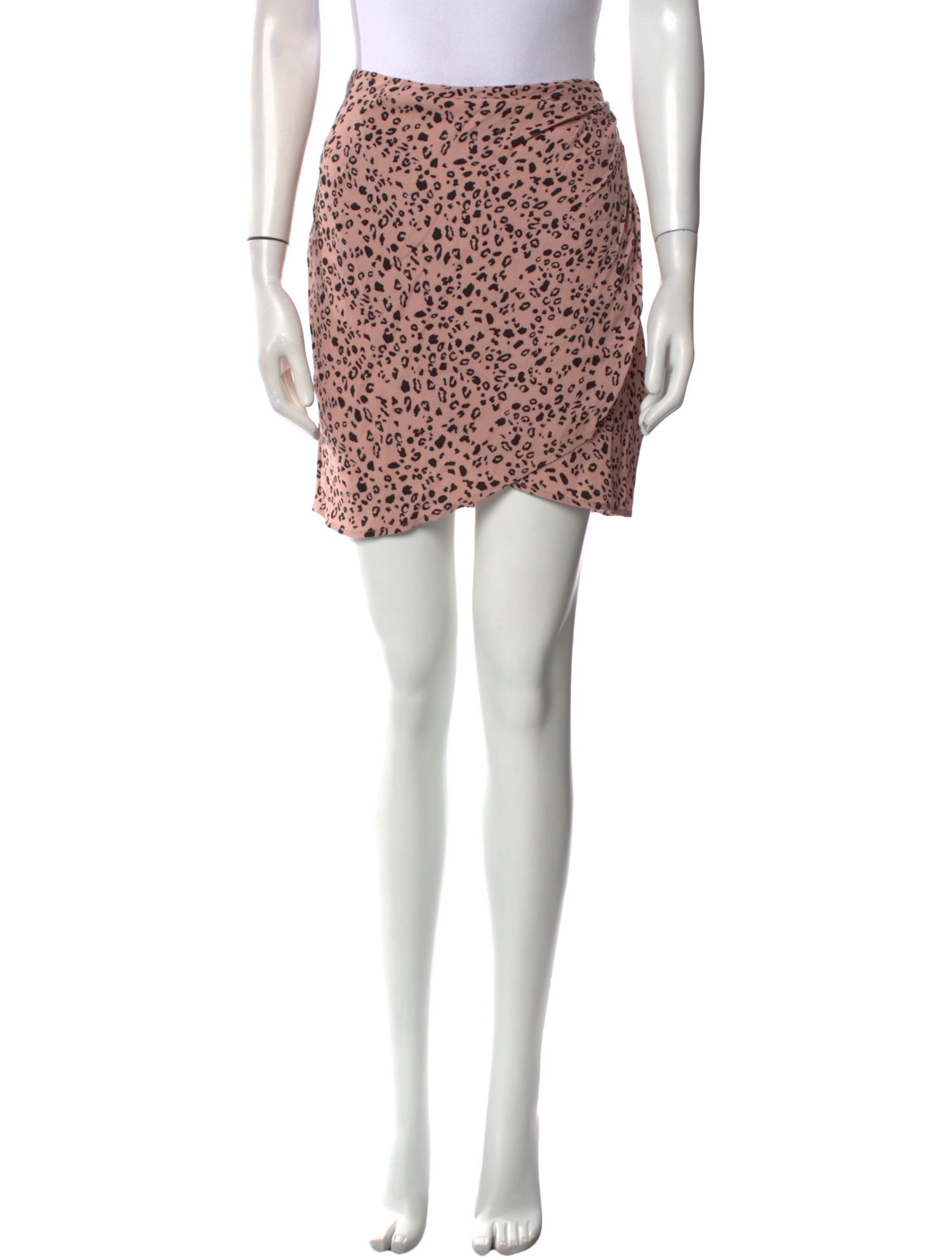 Reformation Animal Print Mini Skirt