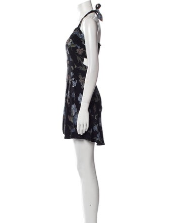 Reformation Floral Print Mini Dress