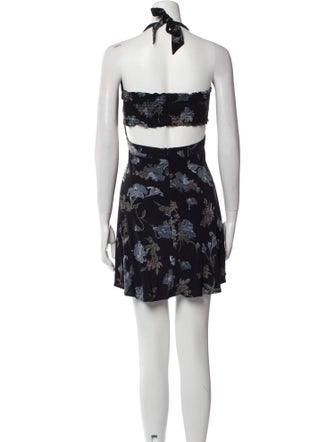 Reformation Floral Print Mini Dress