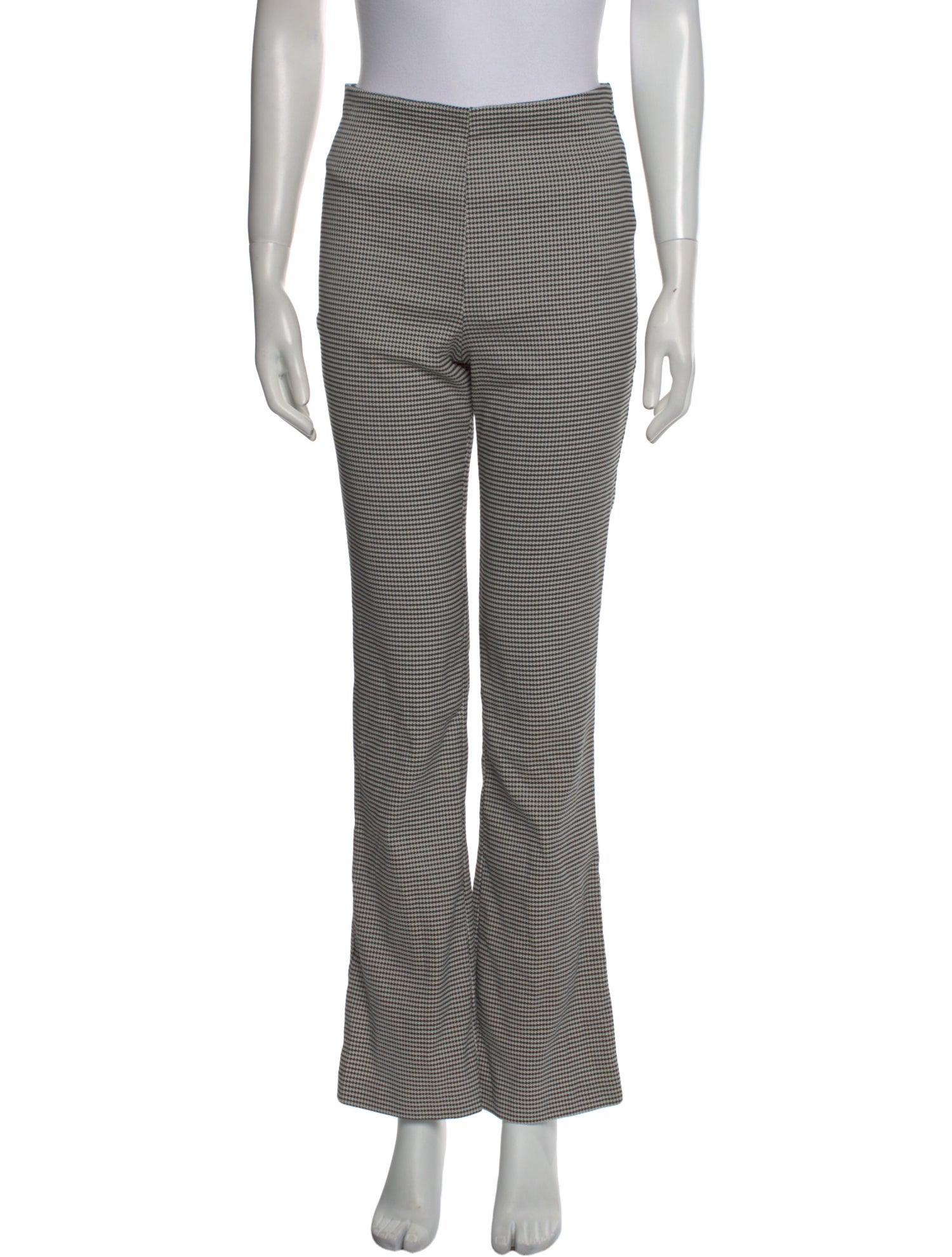 Reformation Plaid Print Straight Leg Pants