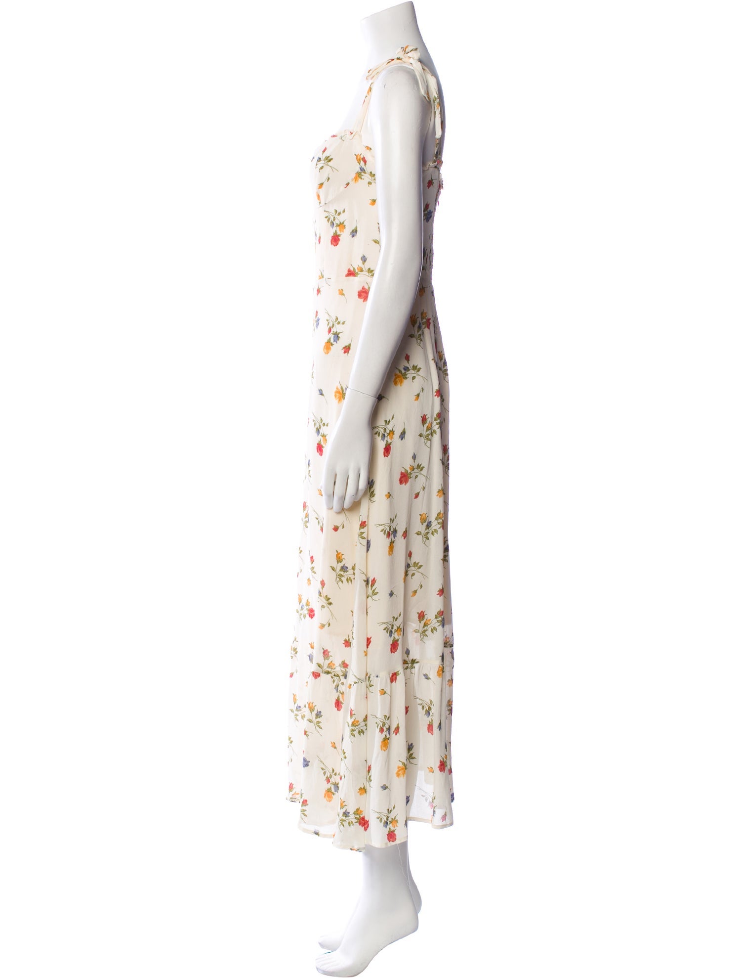 Reformation Floral Print Long Dress