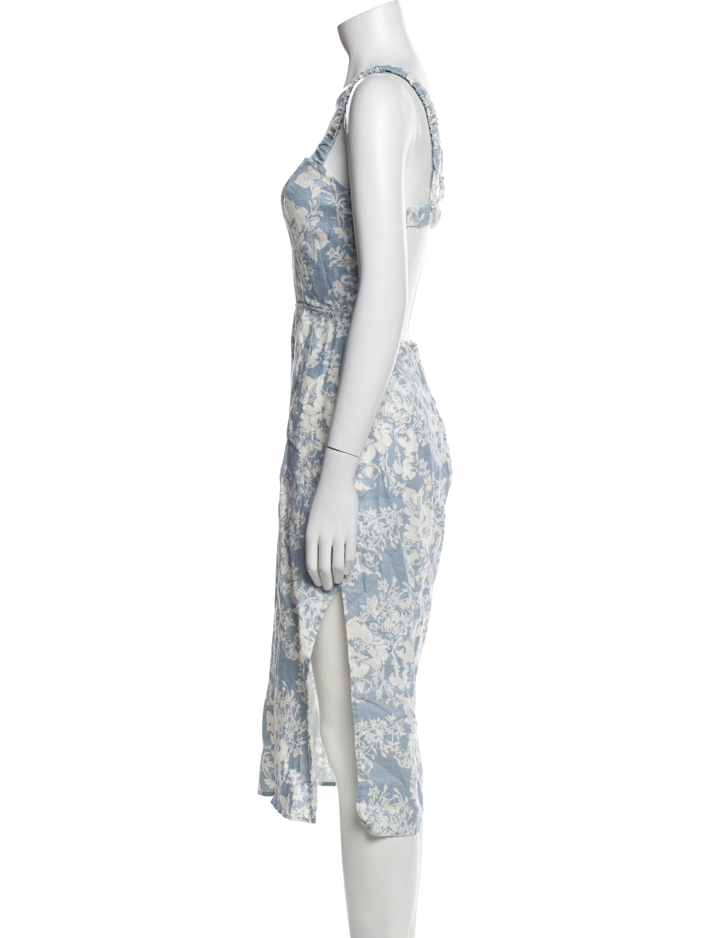 Reformation Linen Midi Length Dress