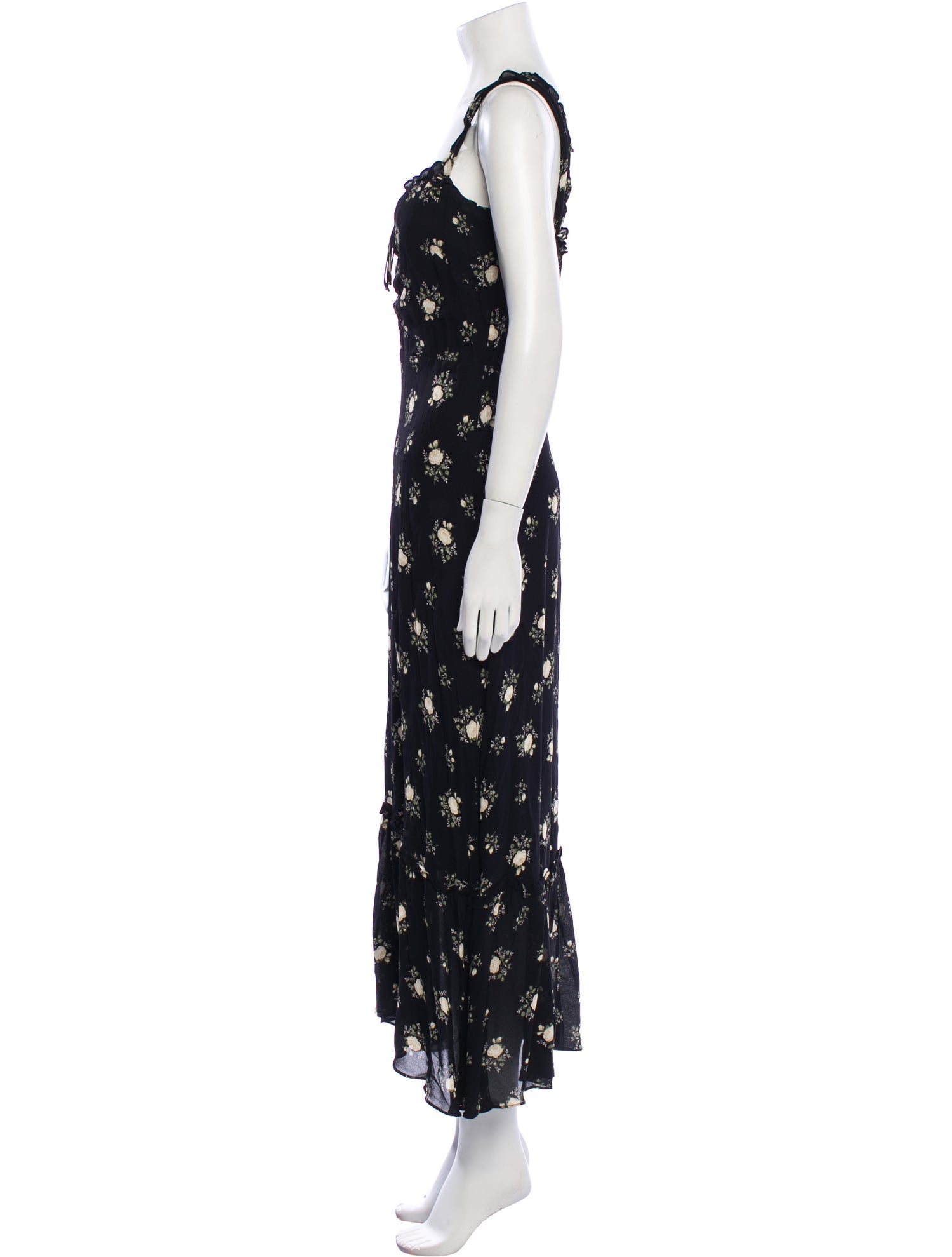 Reformation Floral Print Long Dress