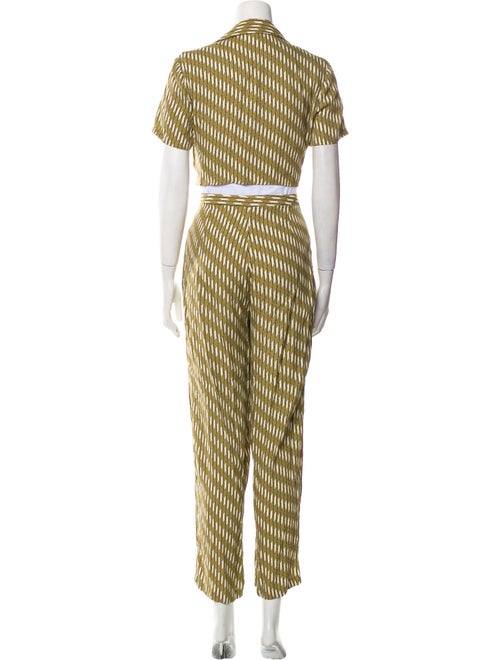 Reformation Plaid Print Pant Set