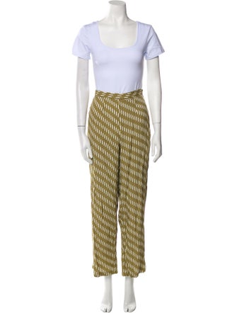 Reformation Plaid Print Pant Set