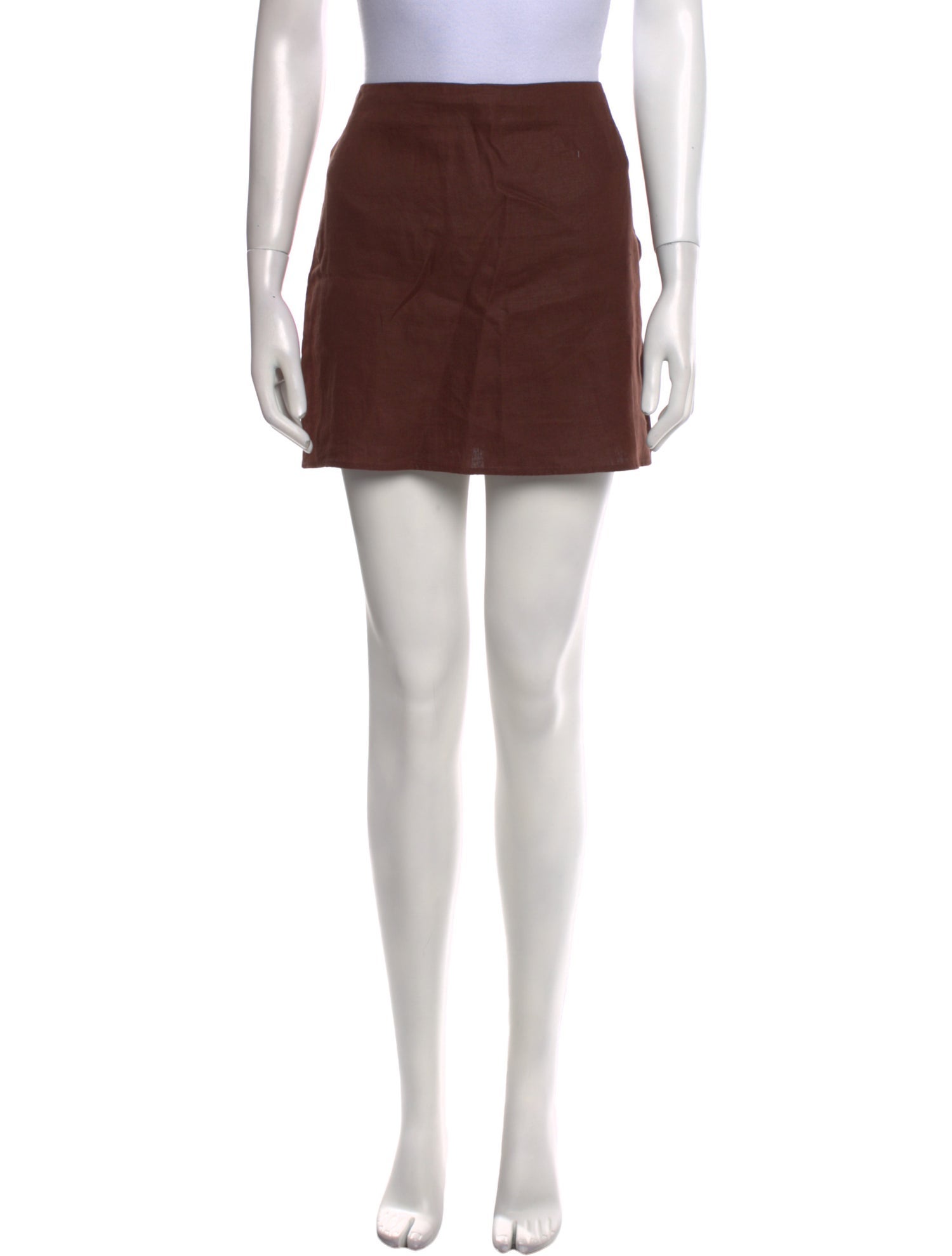 Reformation Linen Mini Skirt