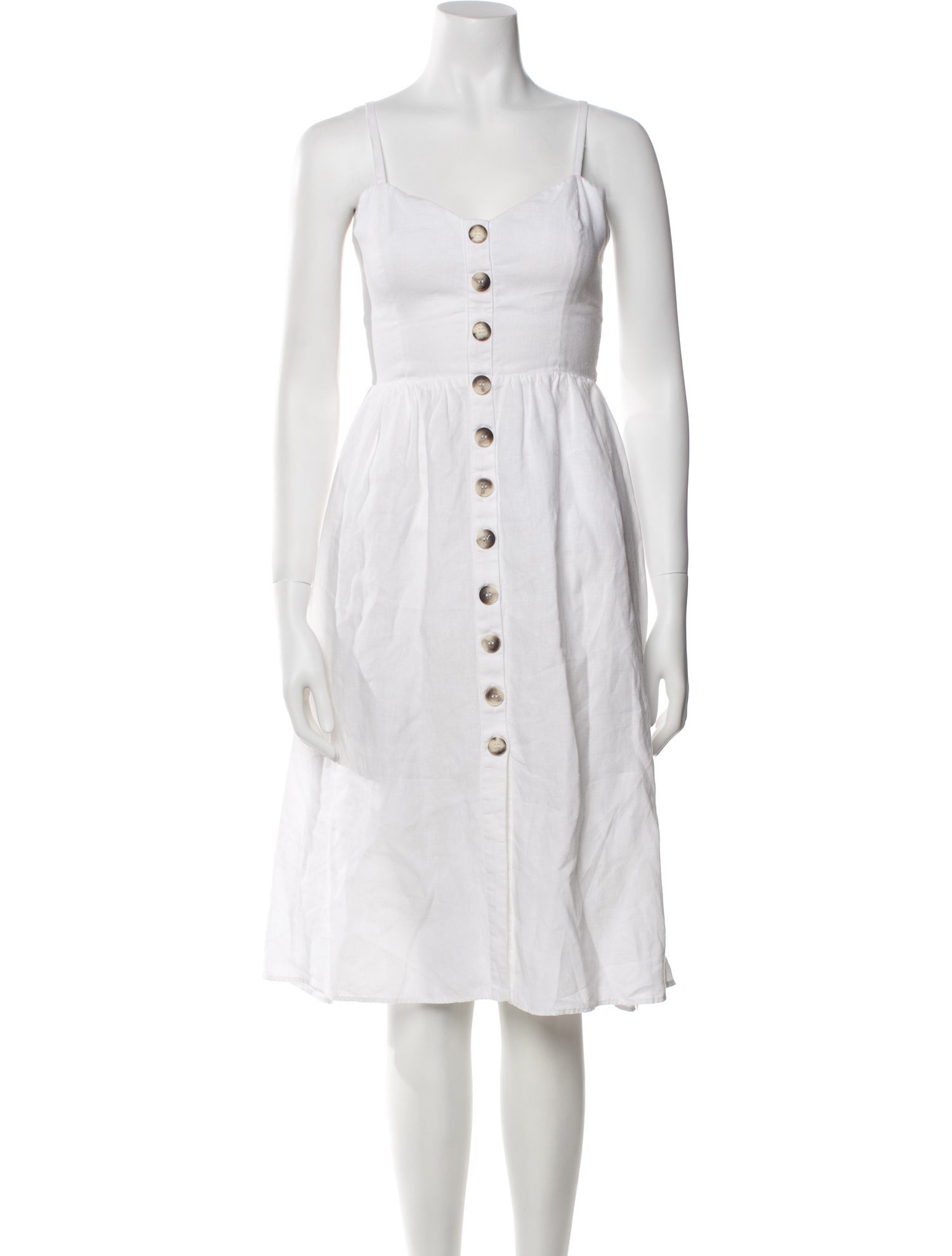 Reformation Linen Knee-Length Dress