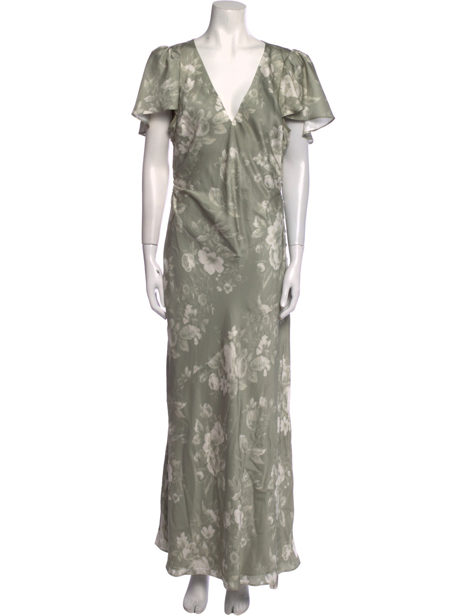 Reformation Floral Print Long Dress