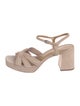 Reformation Suede Pleated Accents Sandals