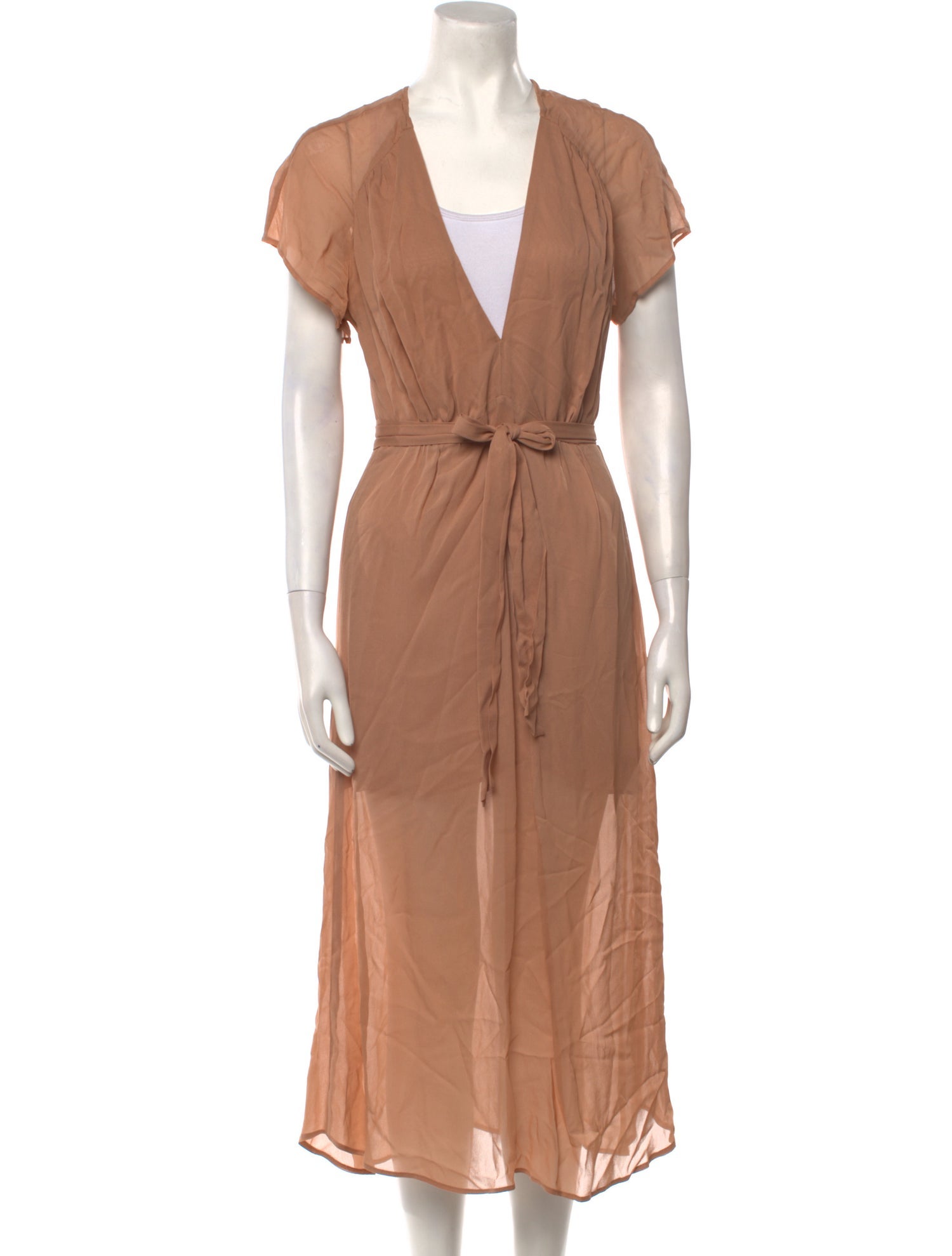 Reformation V-Neck Long Dress