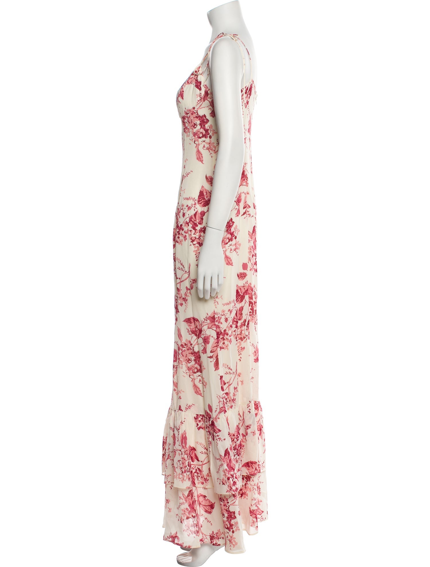 Reformation Floral Print Long Dress