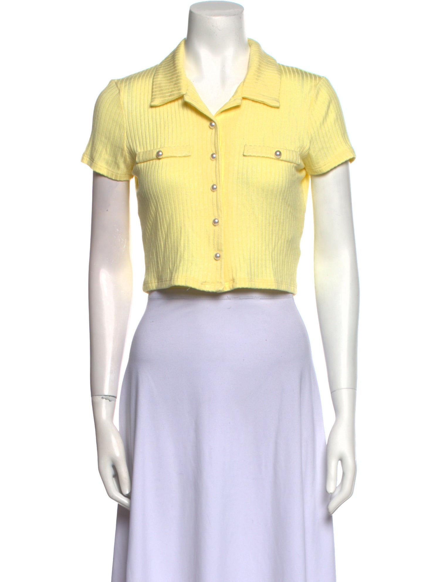 Reformation Short Sleeve Crop Top