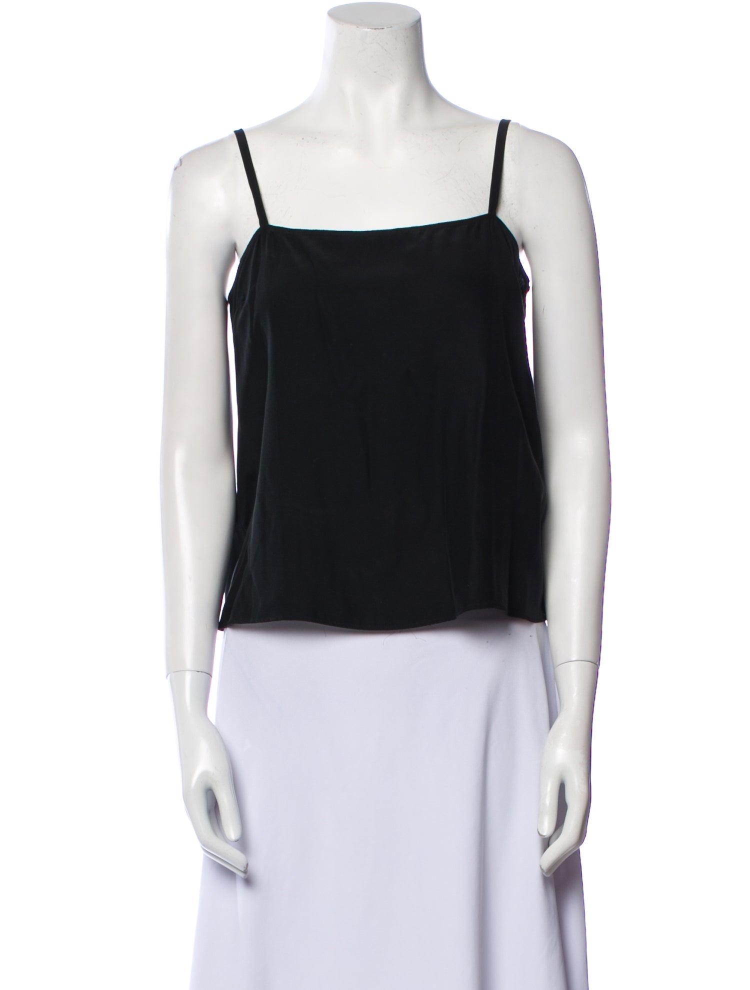 Reformation Silk Square Neckline Crop Top