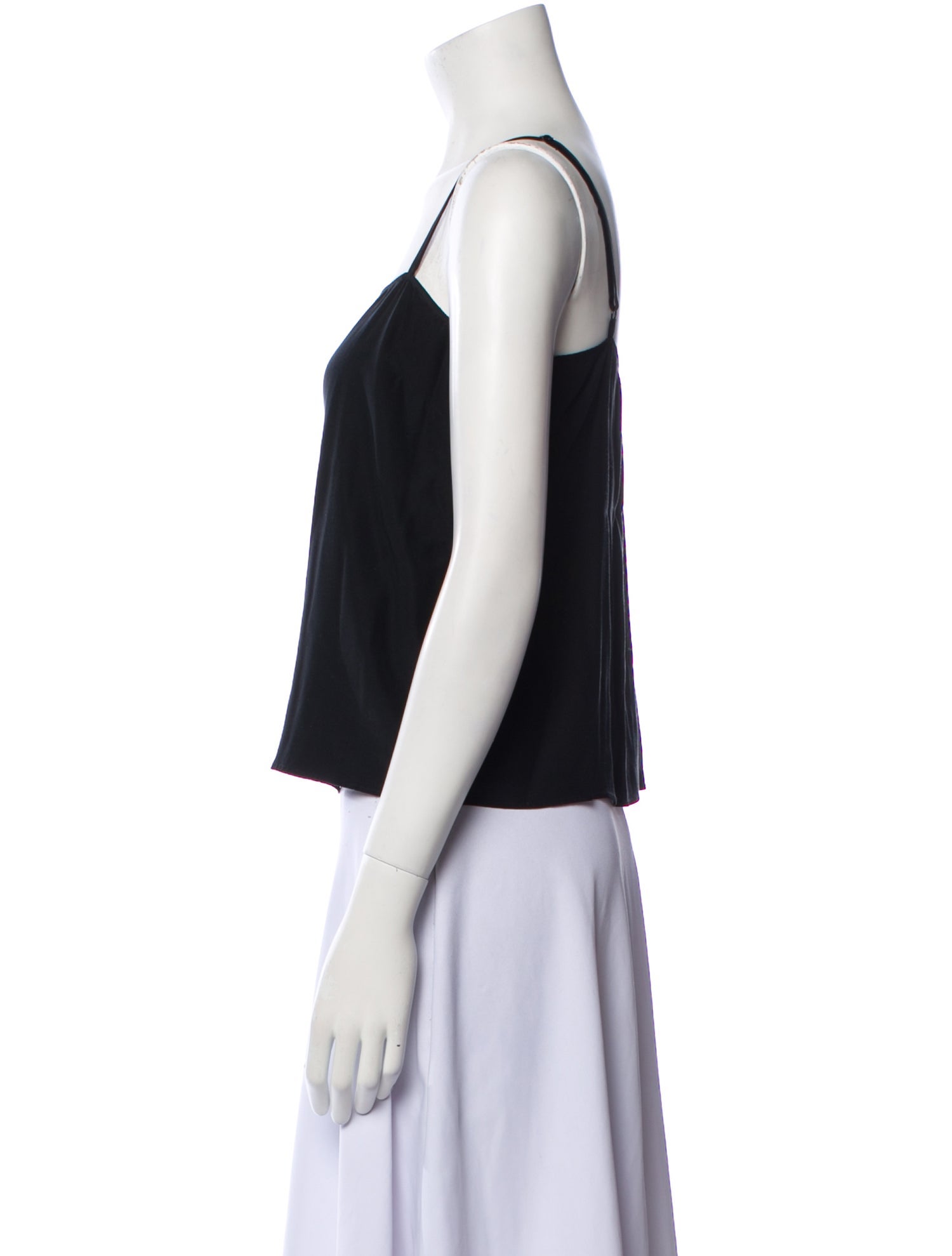 Reformation Silk Square Neckline Crop Top